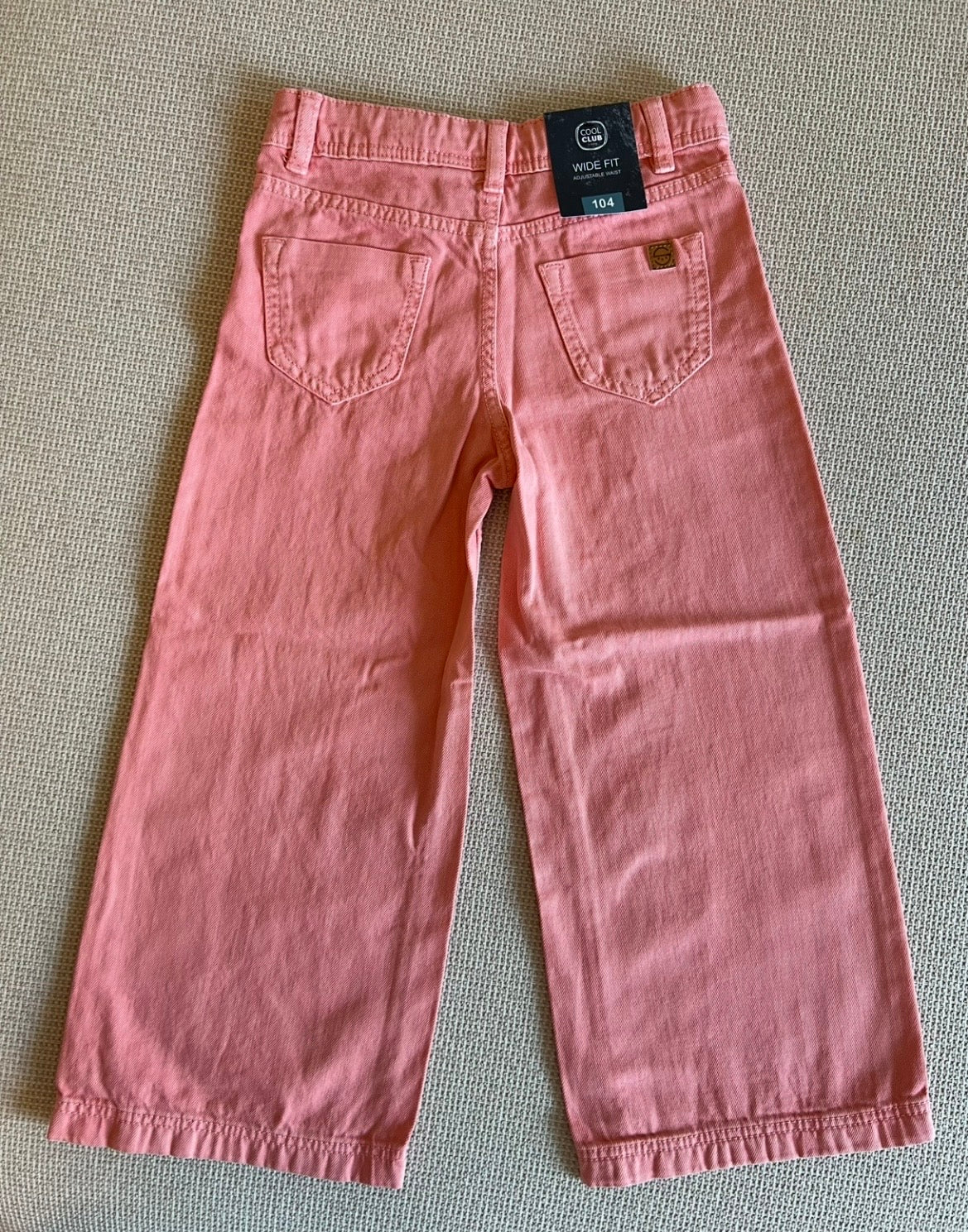 Ensemble 2 pcs Jean rose saumon avec T-shirt motif chat