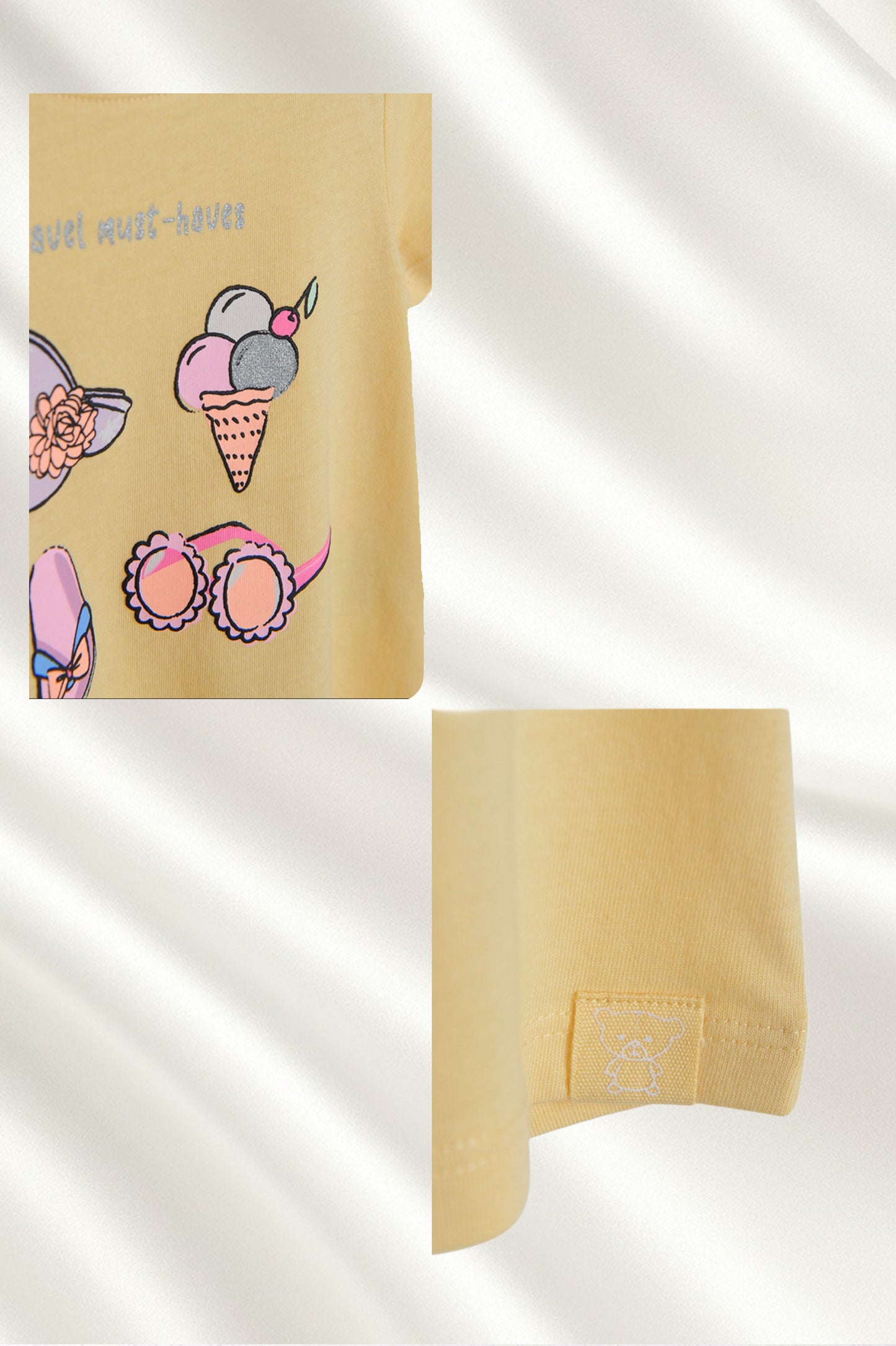 T-shirt moutarde