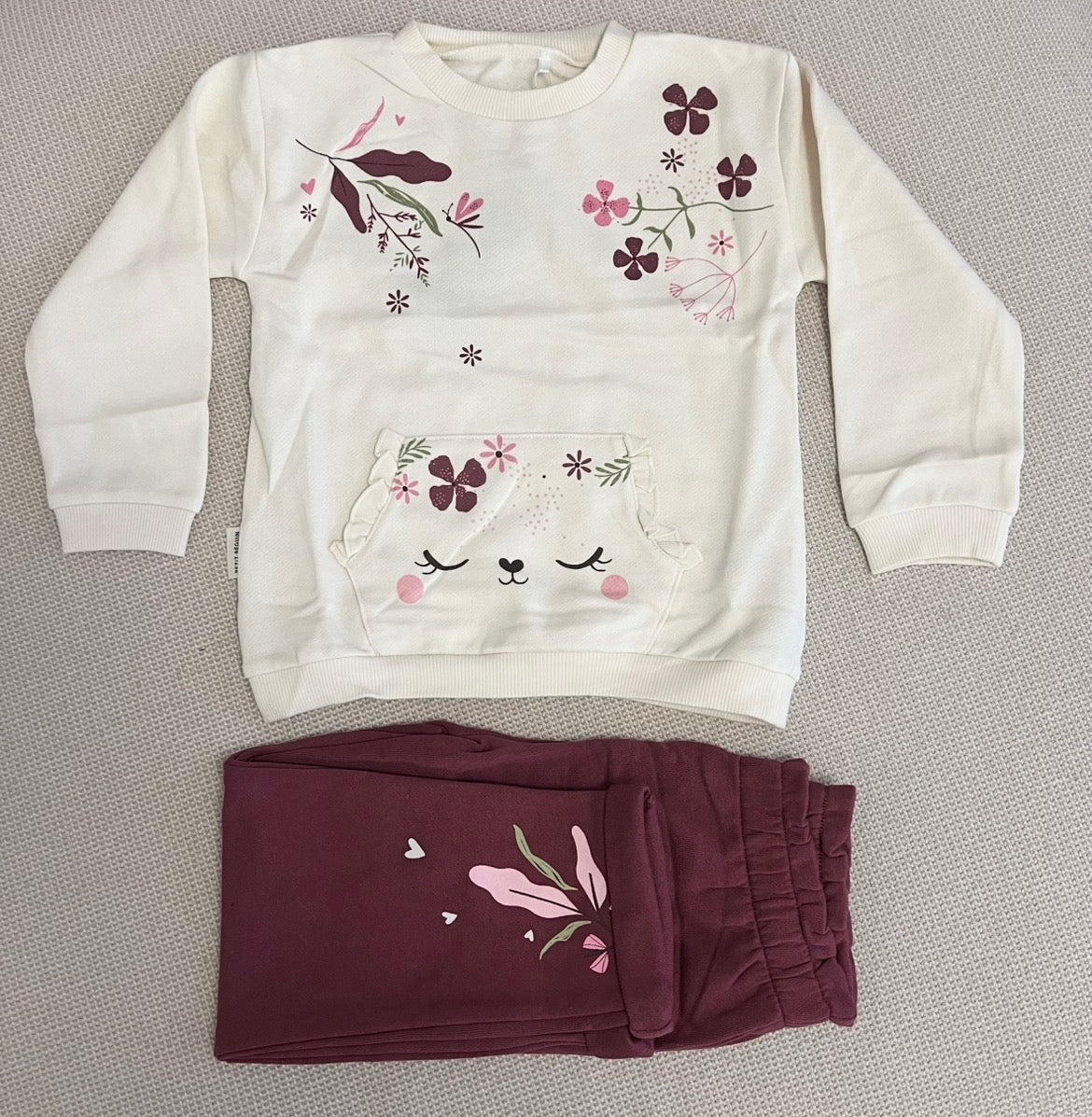 Ensemble 2 pcs purple sweat et pantalon Mila