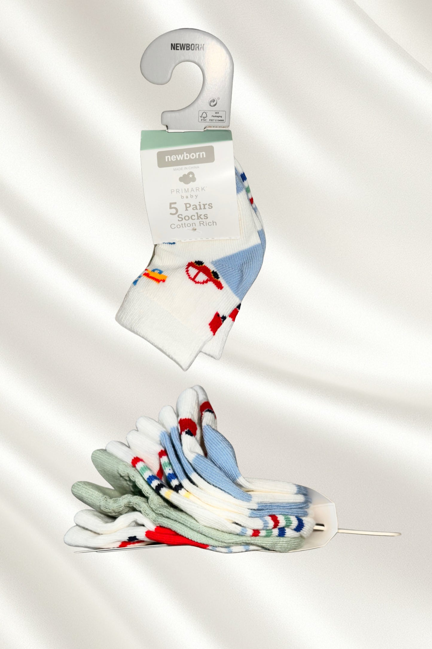 Pack 5 paires chaussettes nouveau-né