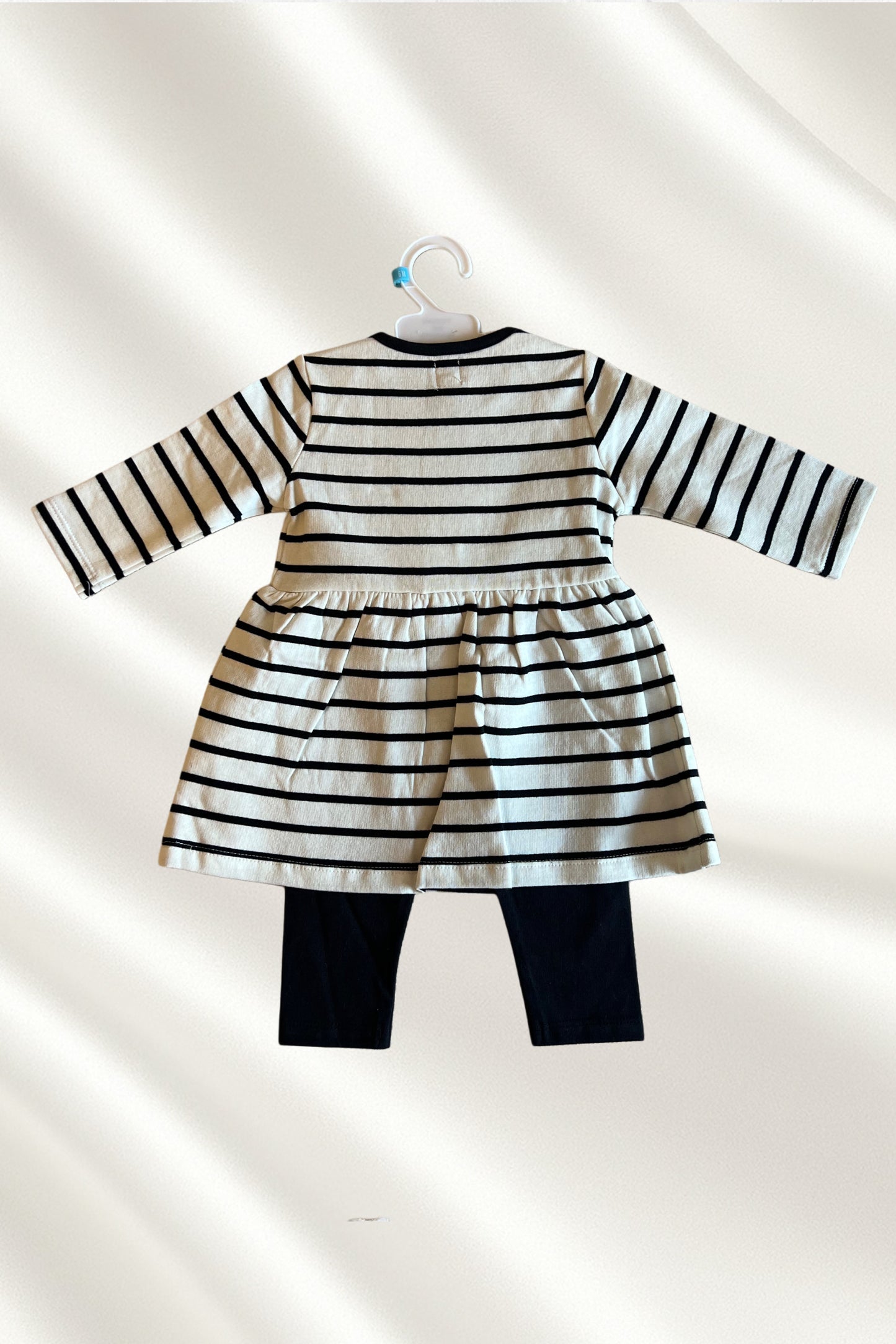 Robe rayée avec legging