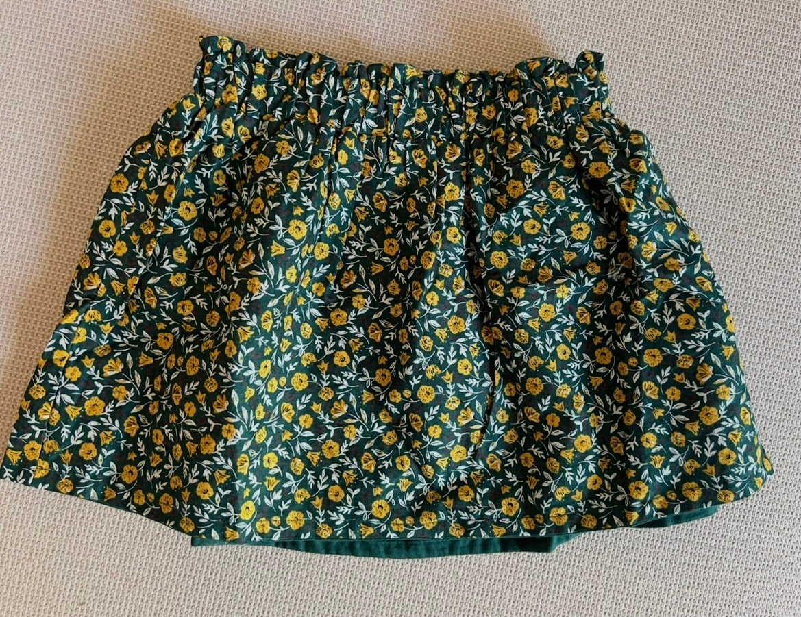 Ensemble 2 pcs chemise et jupe réversible