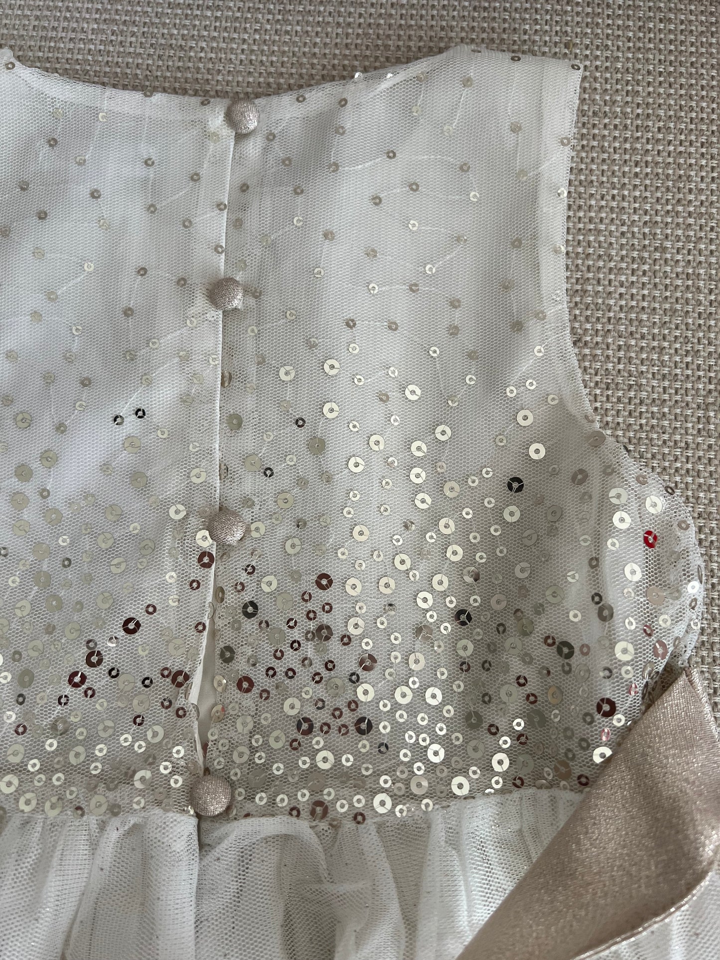 Robe anniversaire à sequins et tulle