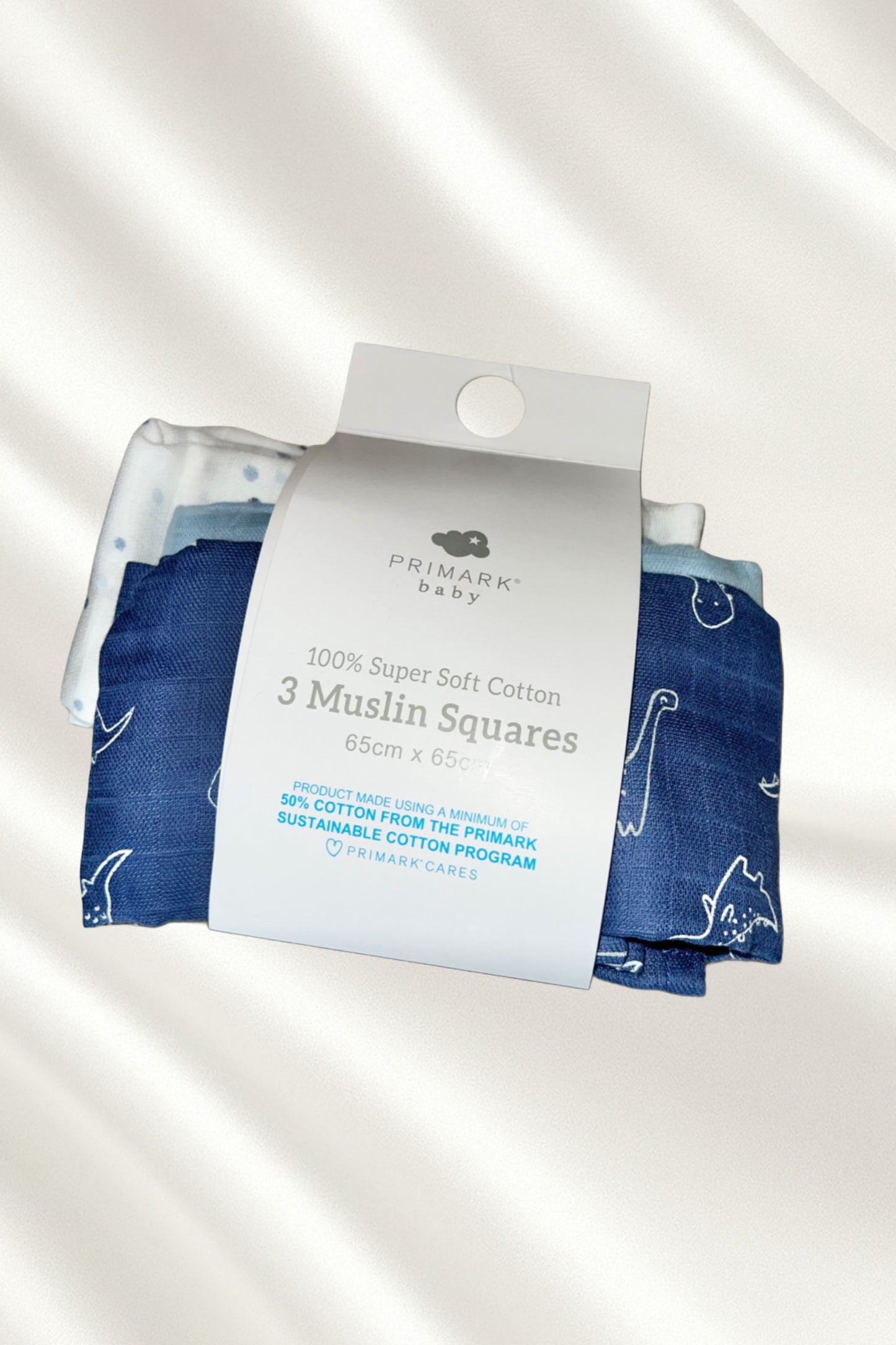 Lot de 3 grands langes en mousseline