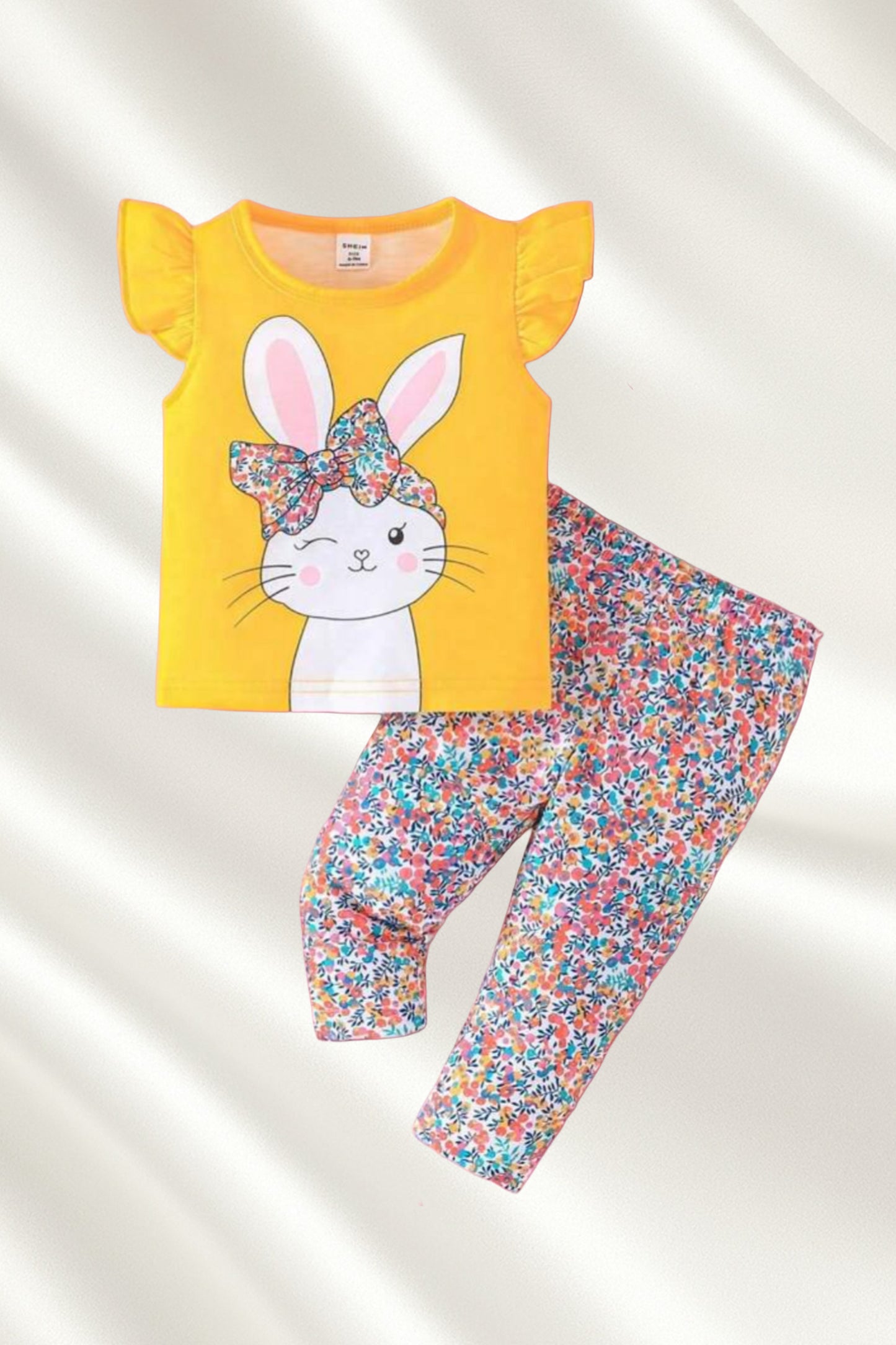 Ensemble 2 pcs imprimé lapin