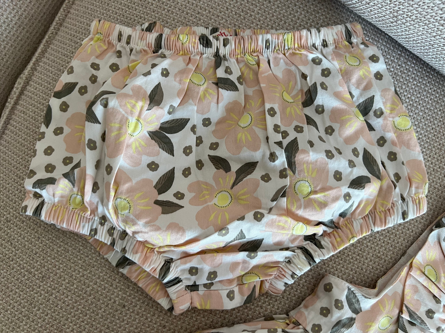 Robe + Bloomer imprimé fleuri