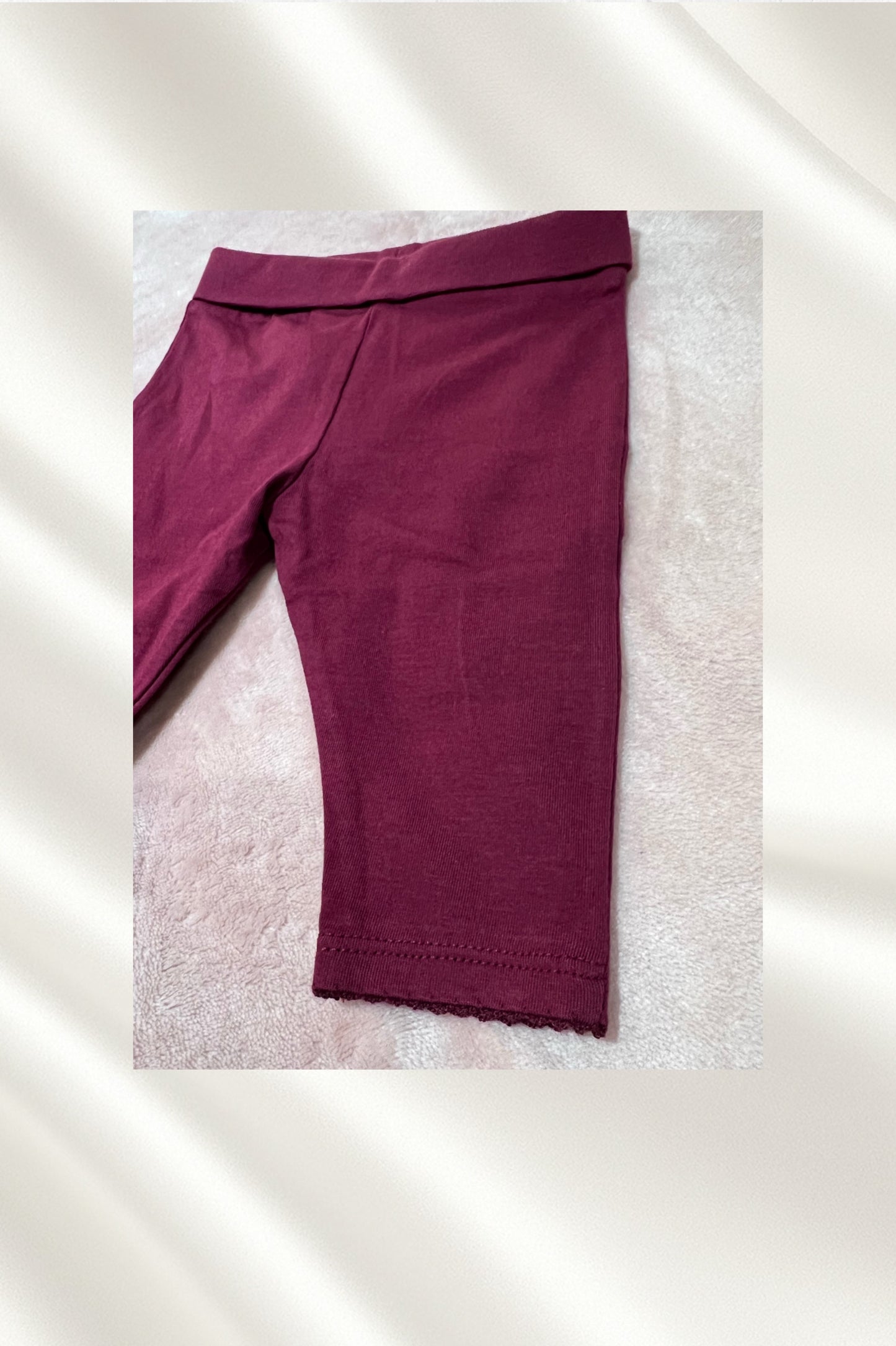 Robe avec legging Rose bordeau