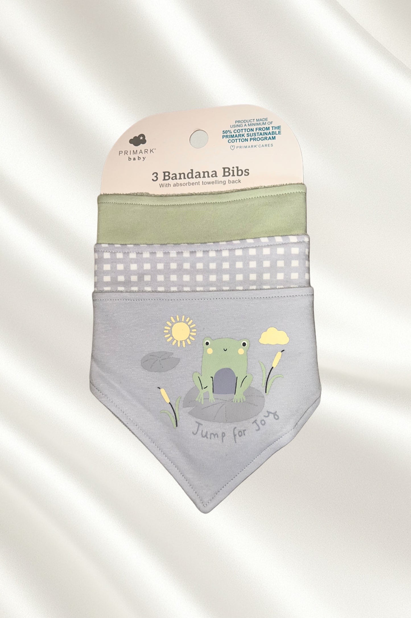 Pack 3 bavoirs bandanas pour bébé