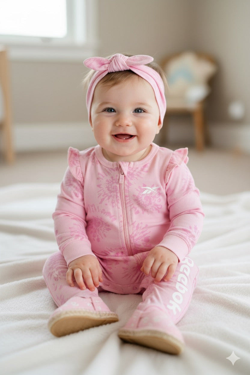 Combinaison Rose avec bandeau