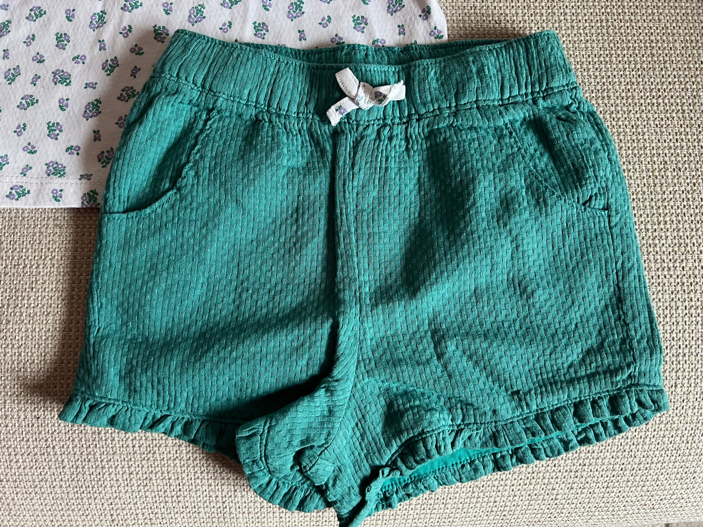 Ensemble 2 pcs chemise & short vert