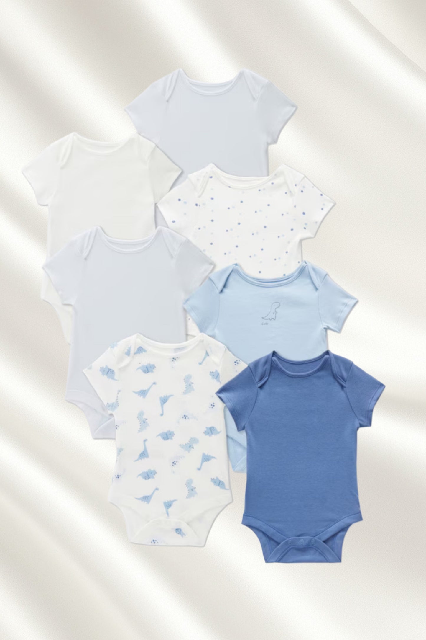 Pack 7 bodies en bleu