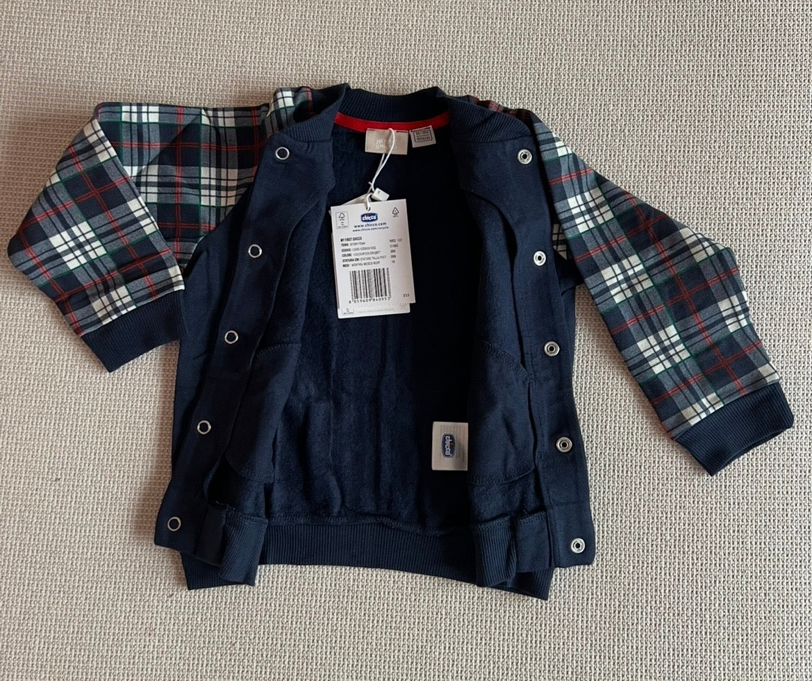 Gilet bleu marine avec manches pour garçons