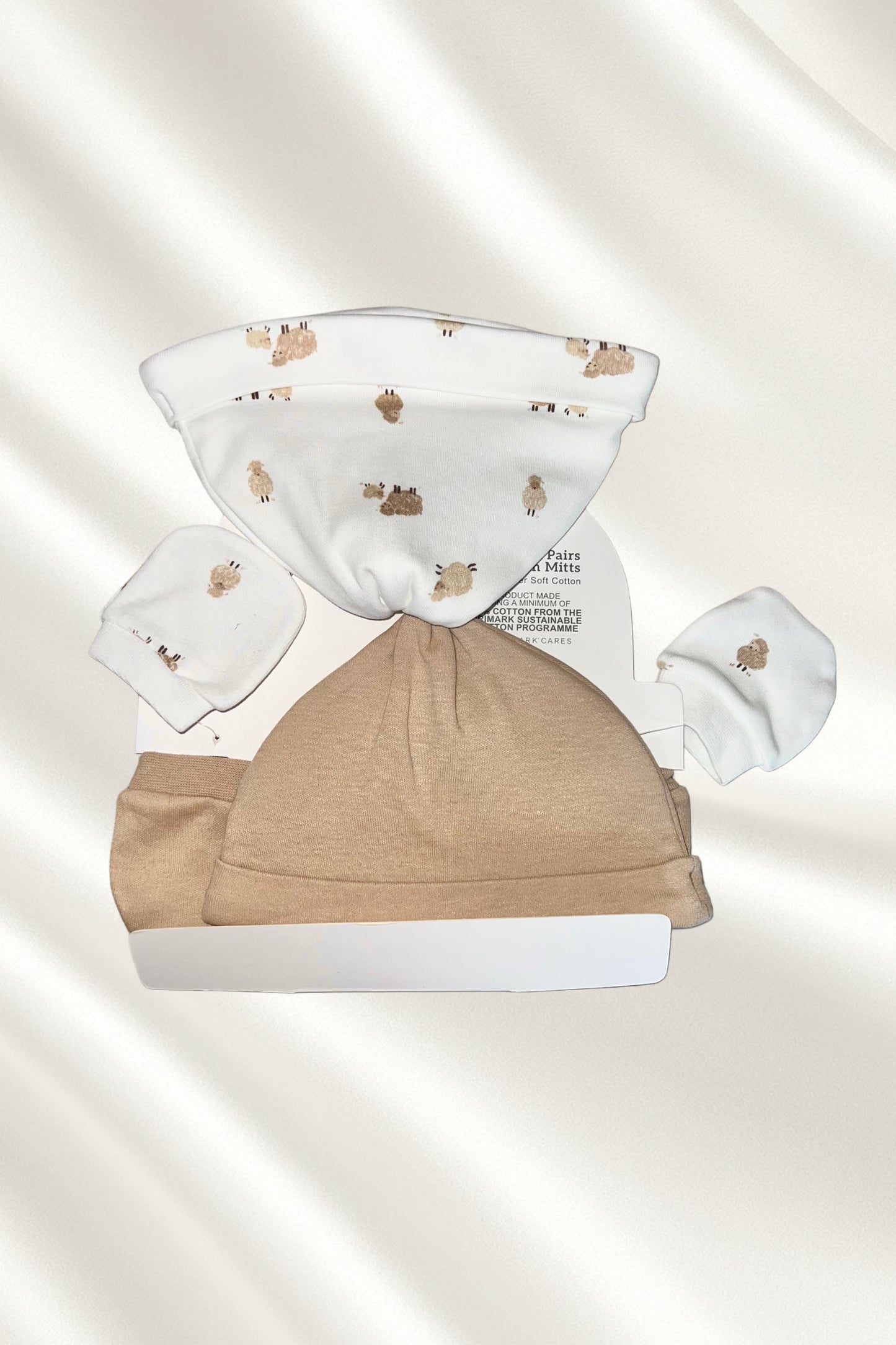 Pack 2 moufles et 2 bonnets bébés