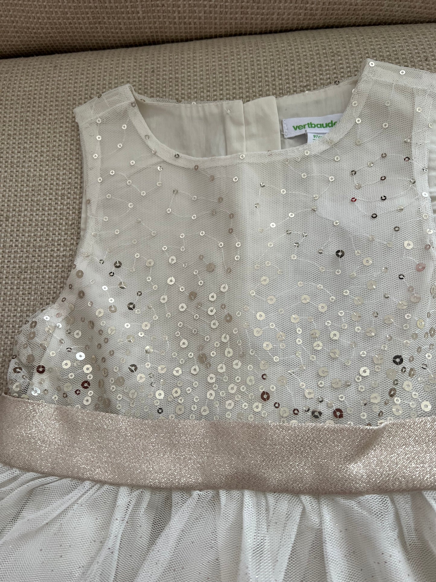 Robe anniversaire à sequins et tulle