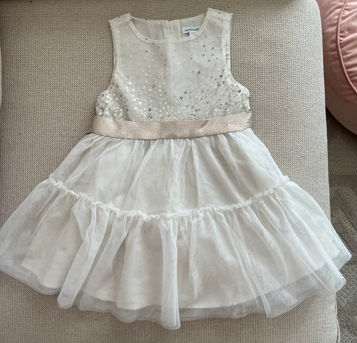 Robe anniversaire à sequins et tulle