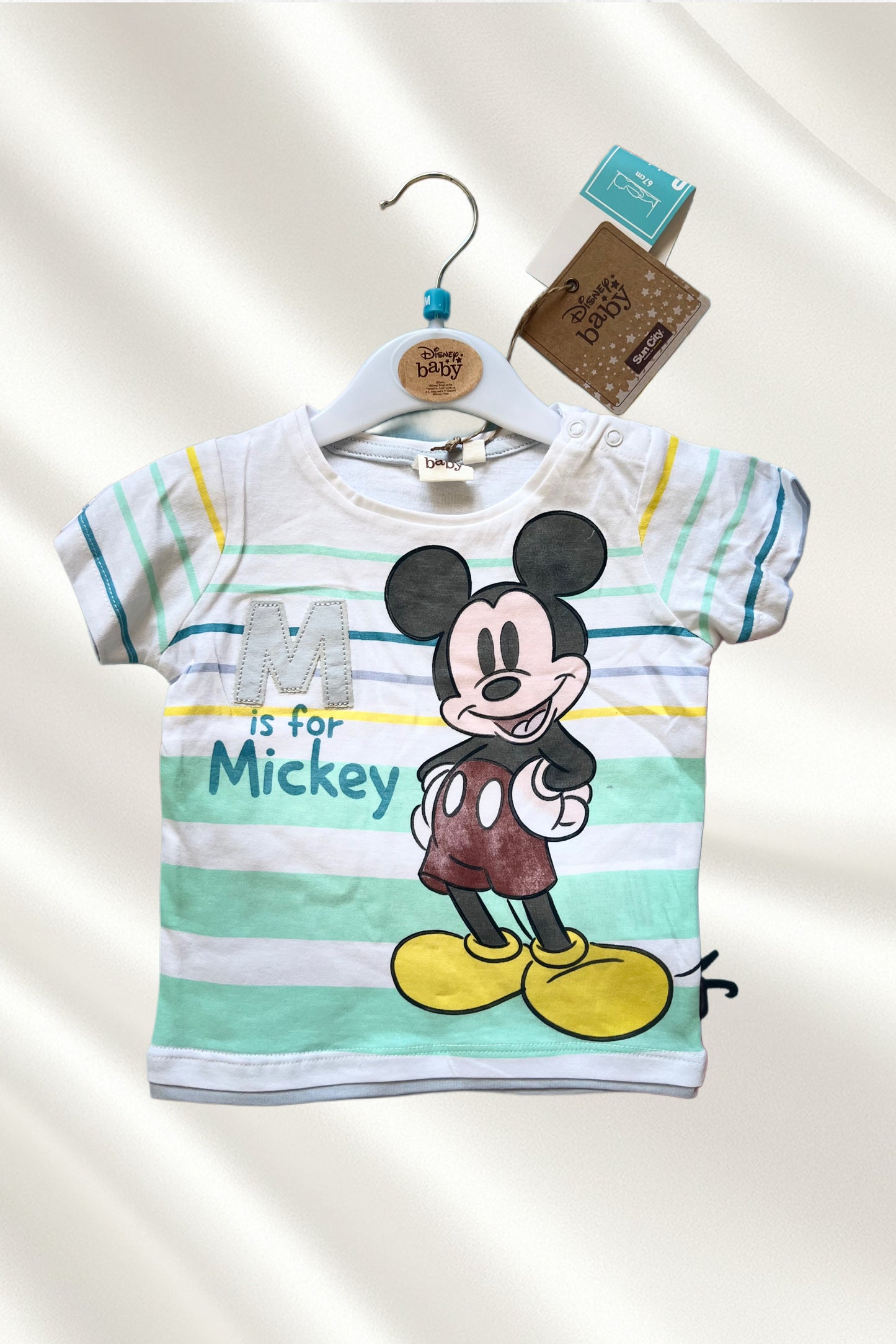 T-shirt Mickey Vert eau