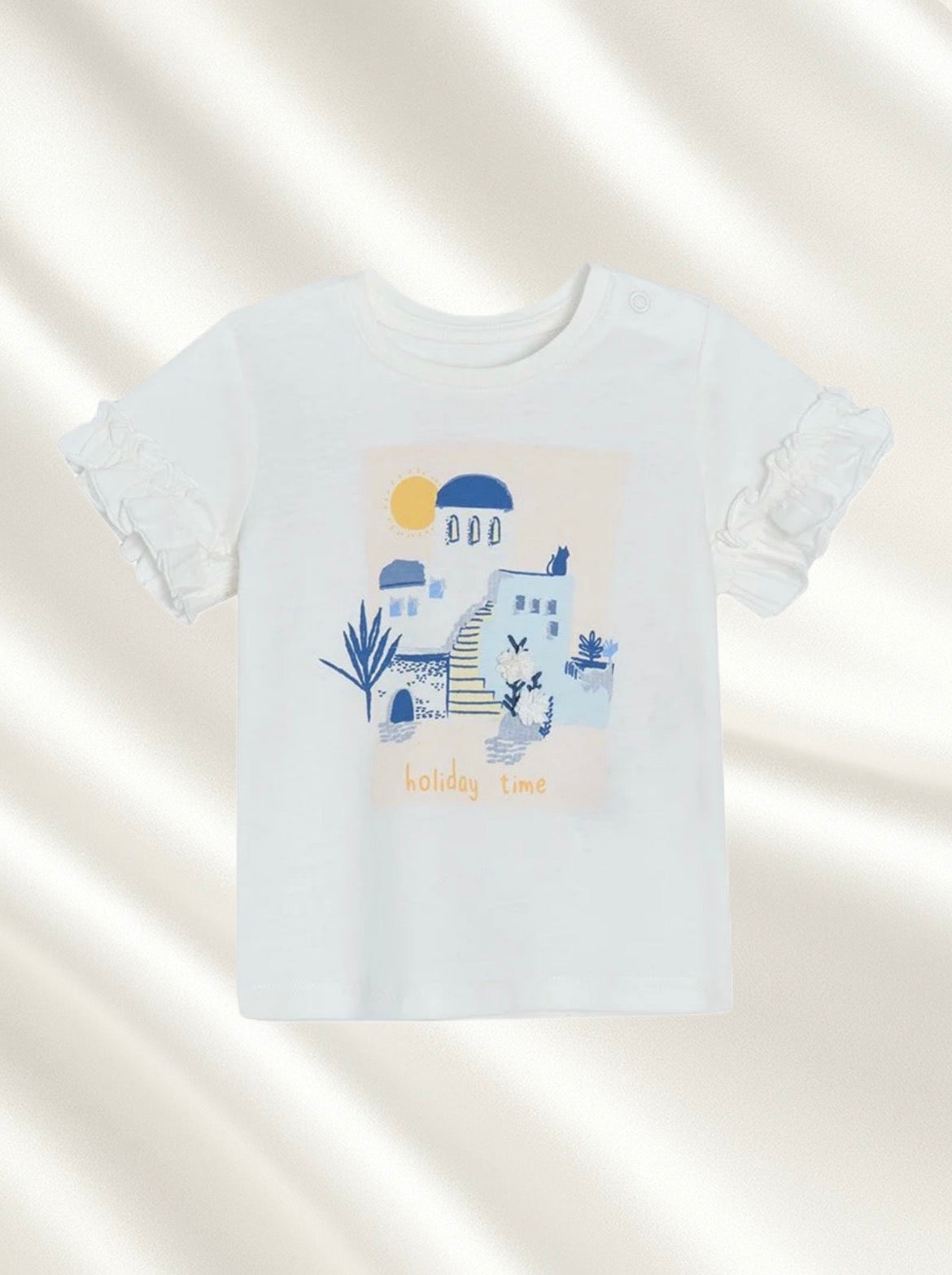 Tshirt blanc motif maisons