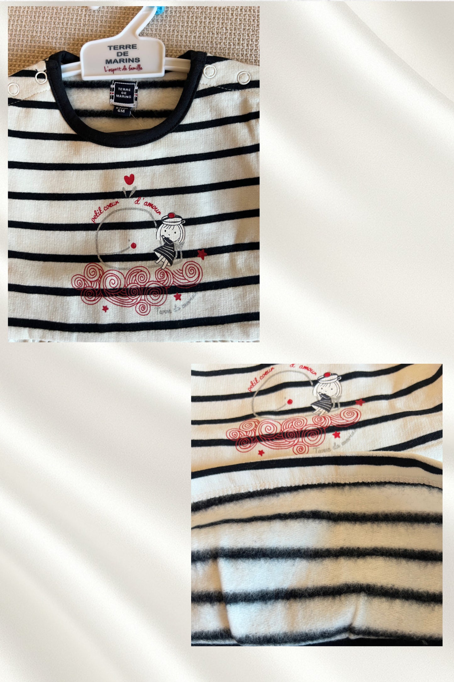 Robe rayée avec legging
