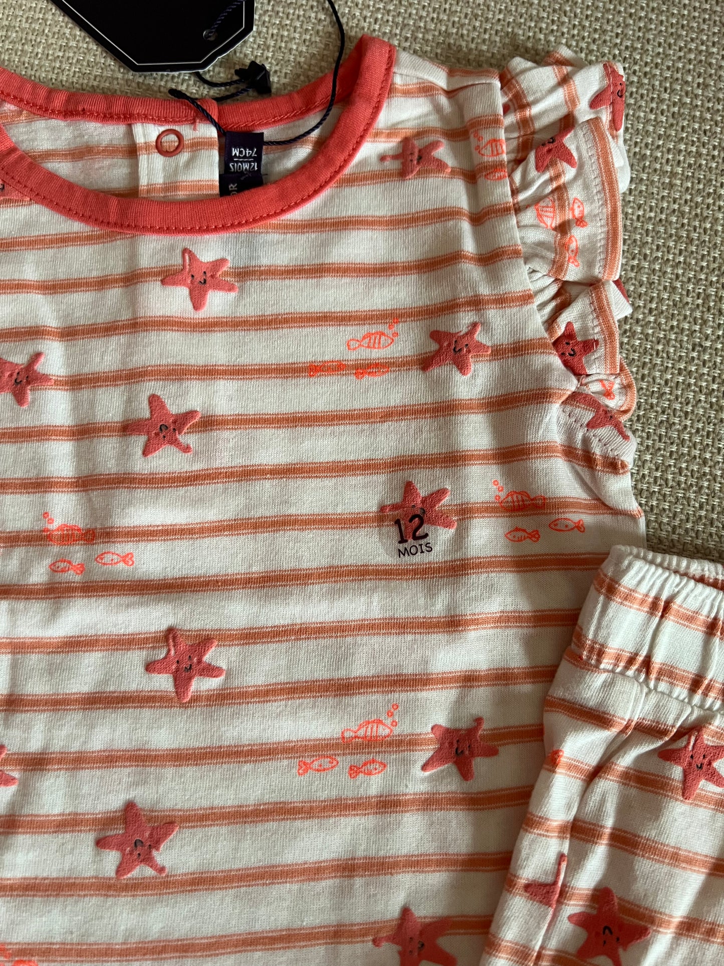 Ensemble 2 pcs en Rose corail