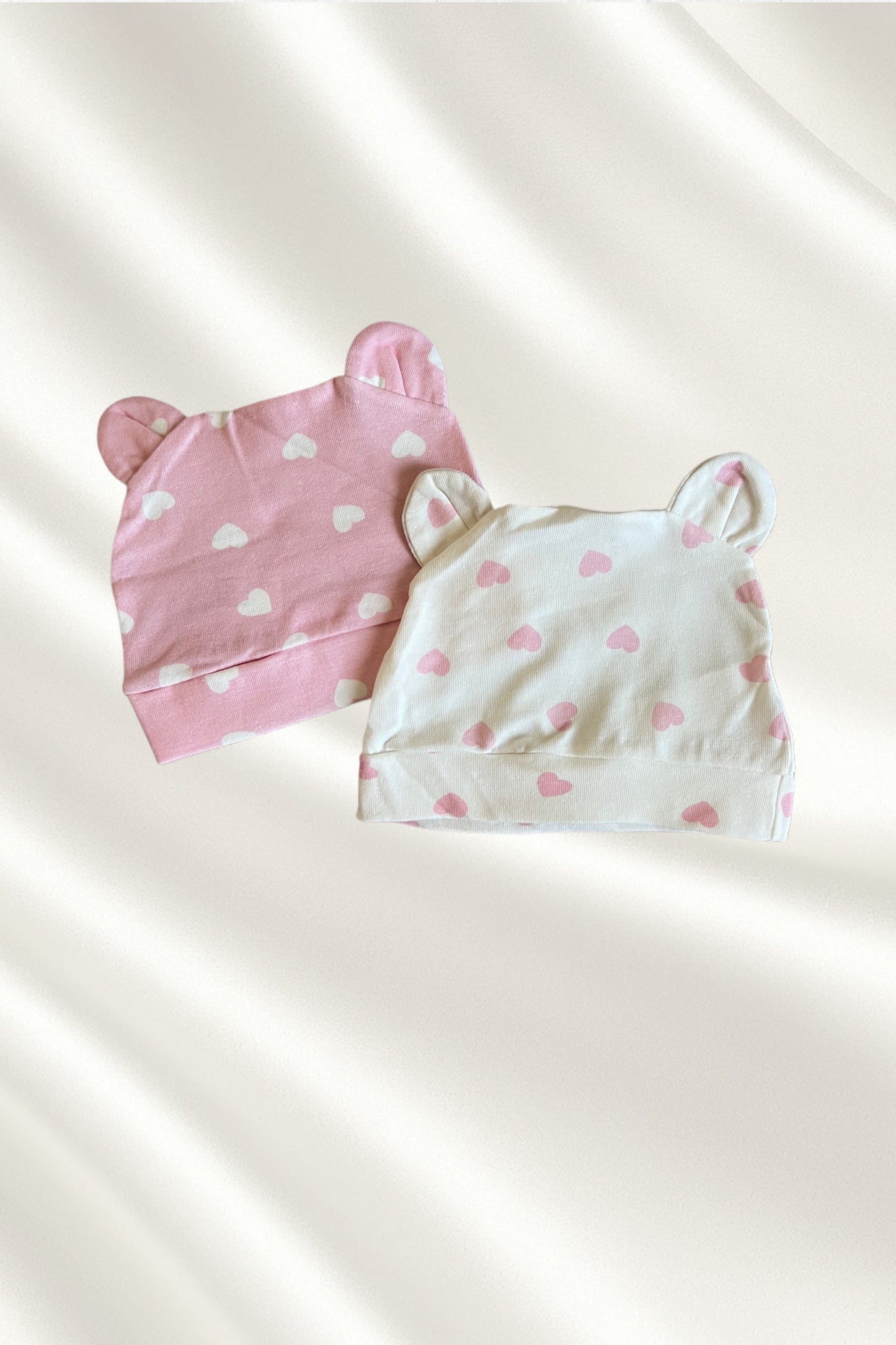 Lot 2 Bonnets en Rose