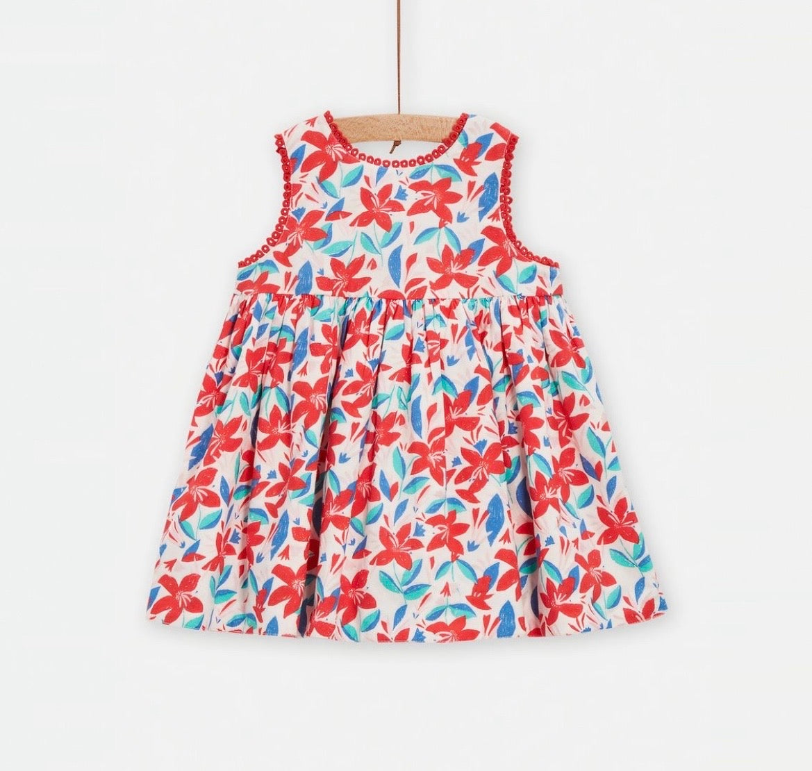 Robe cache cœur 2 faces en fleurs