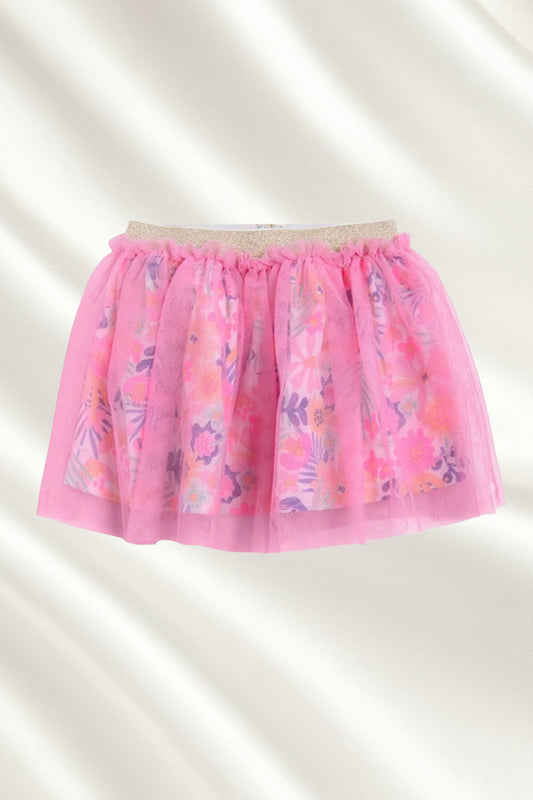 Jupe rose en tulle