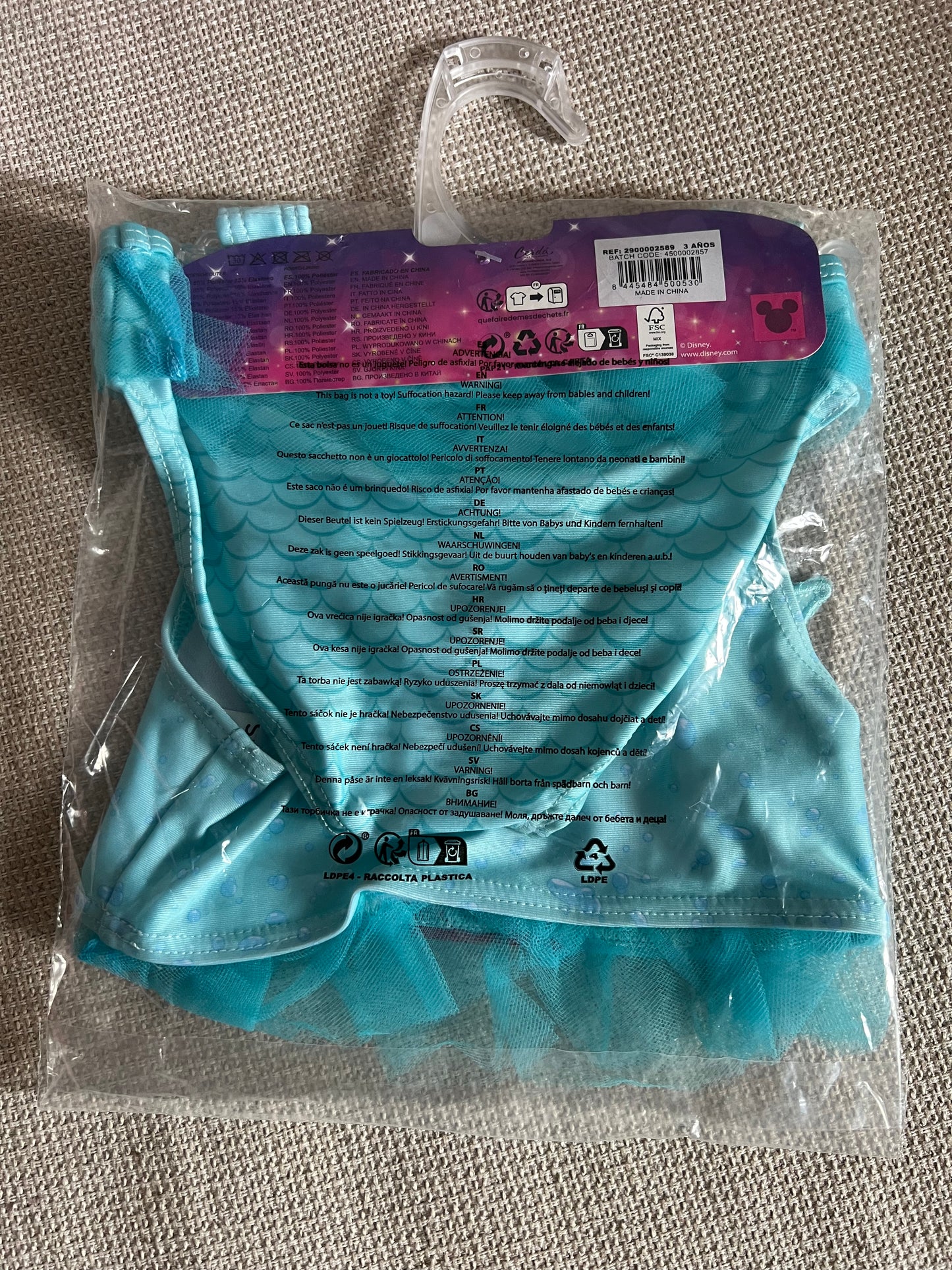 Maillot de bain princess en turquoise