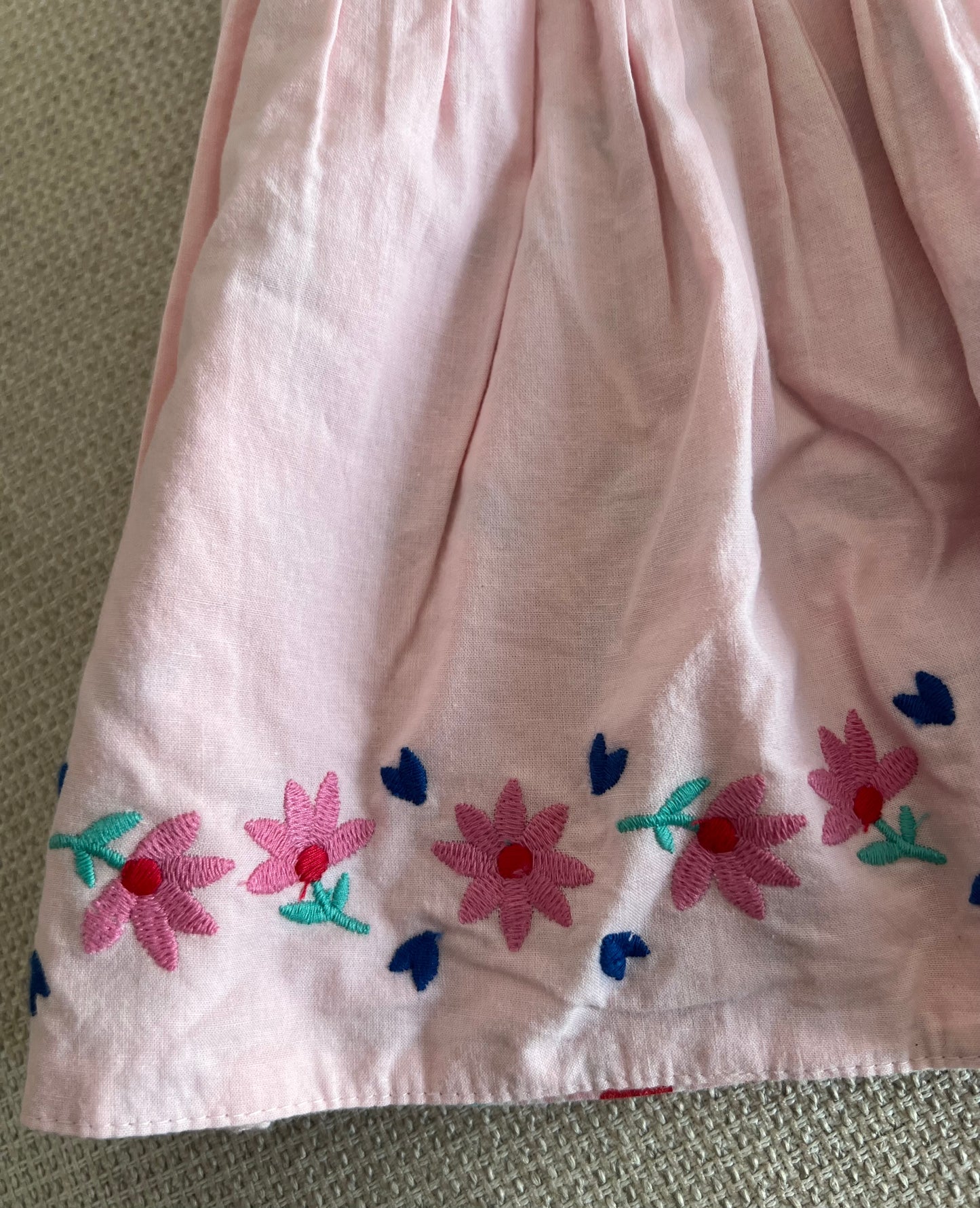 Robe cache cœur 2 faces en fleurs