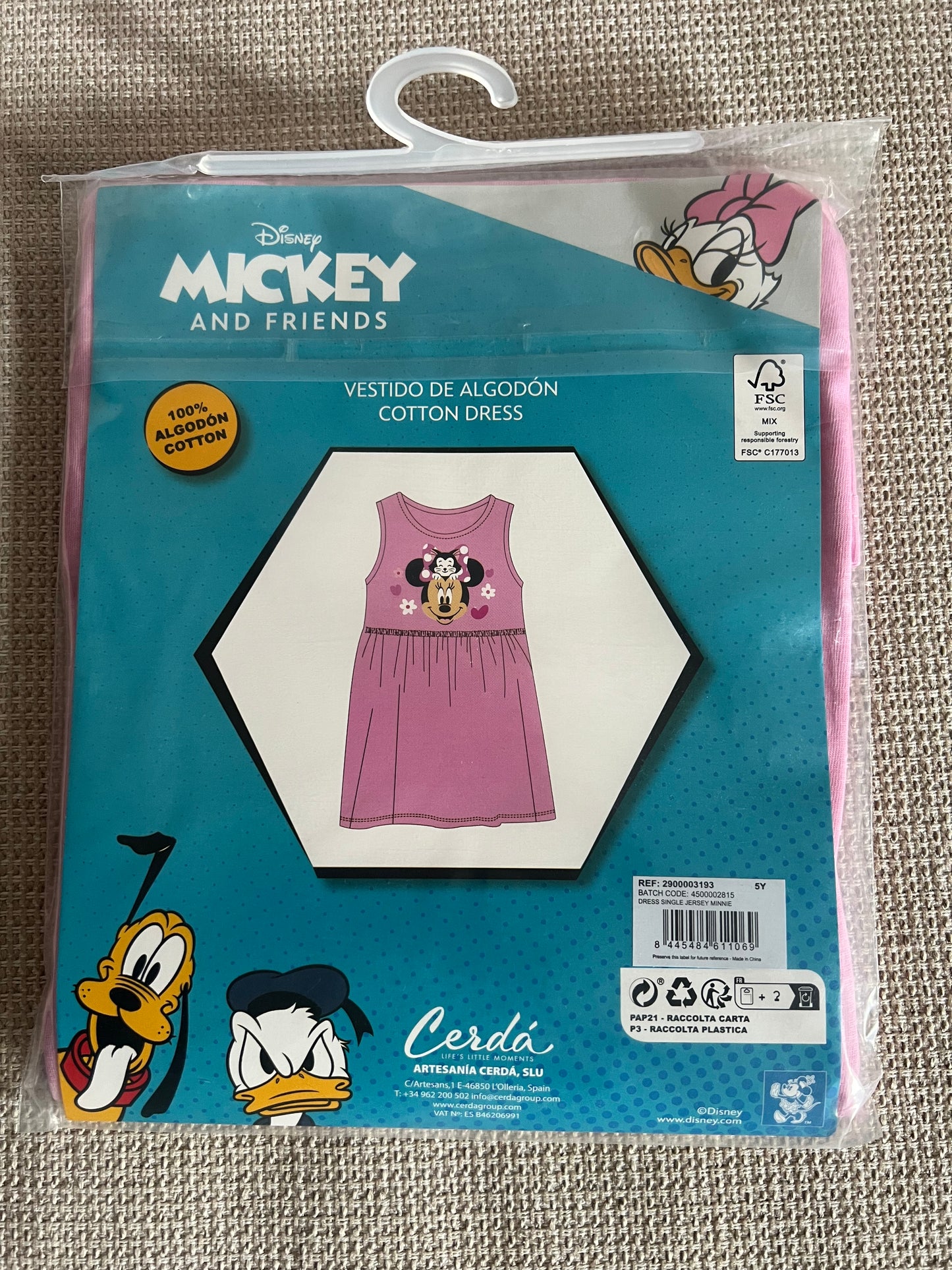 Robe Minnie en Rose