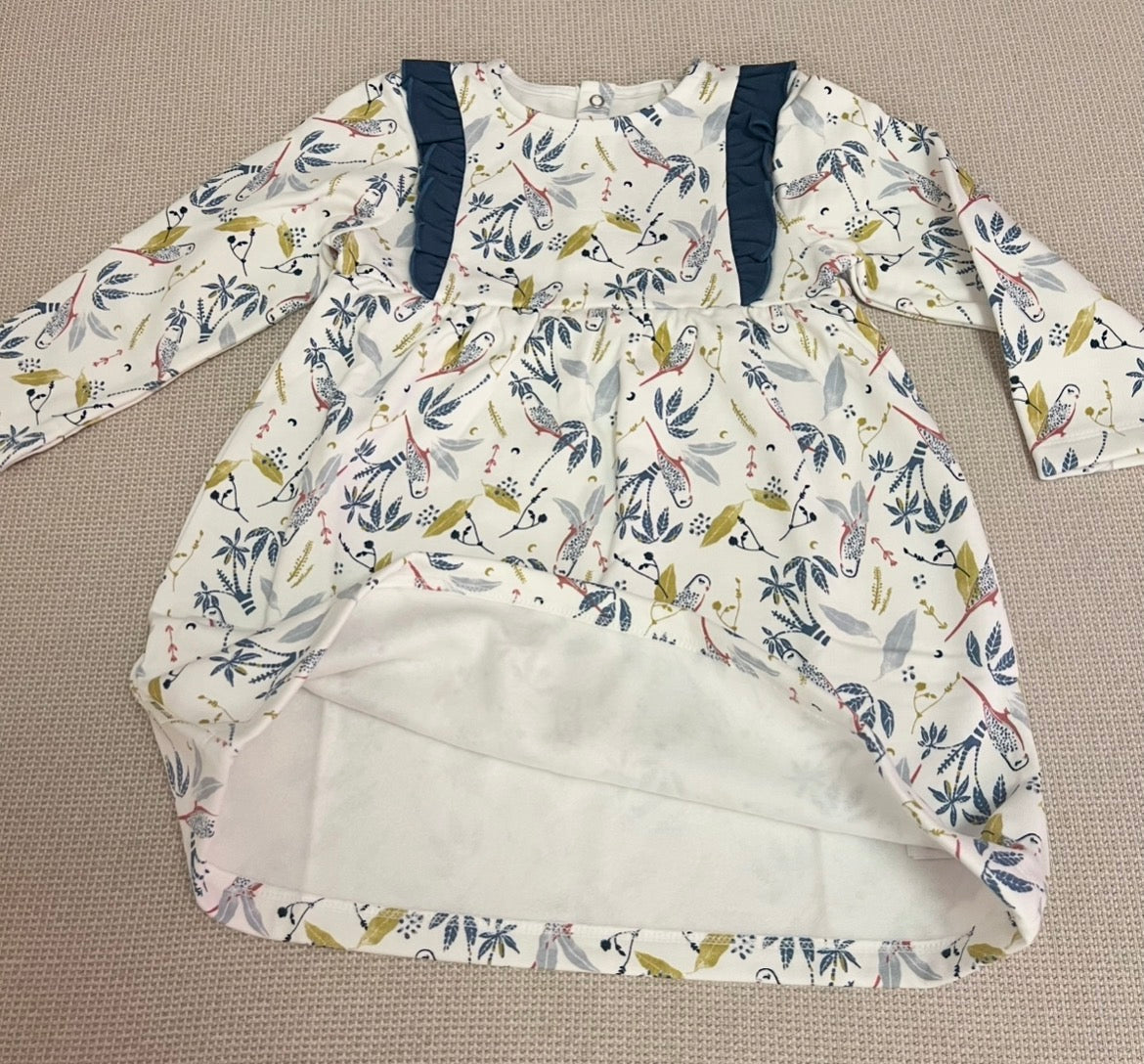 Robe bleue en molleton Bianca