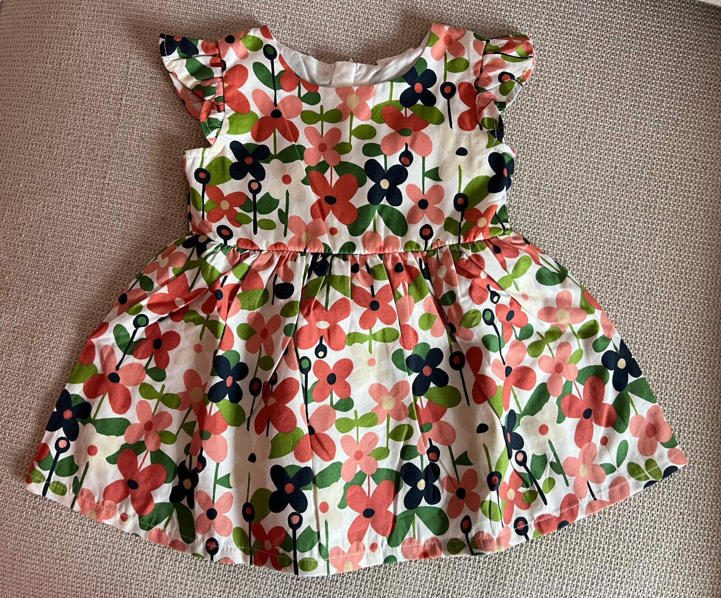 Robe + Bloomer en fleurs multicolore