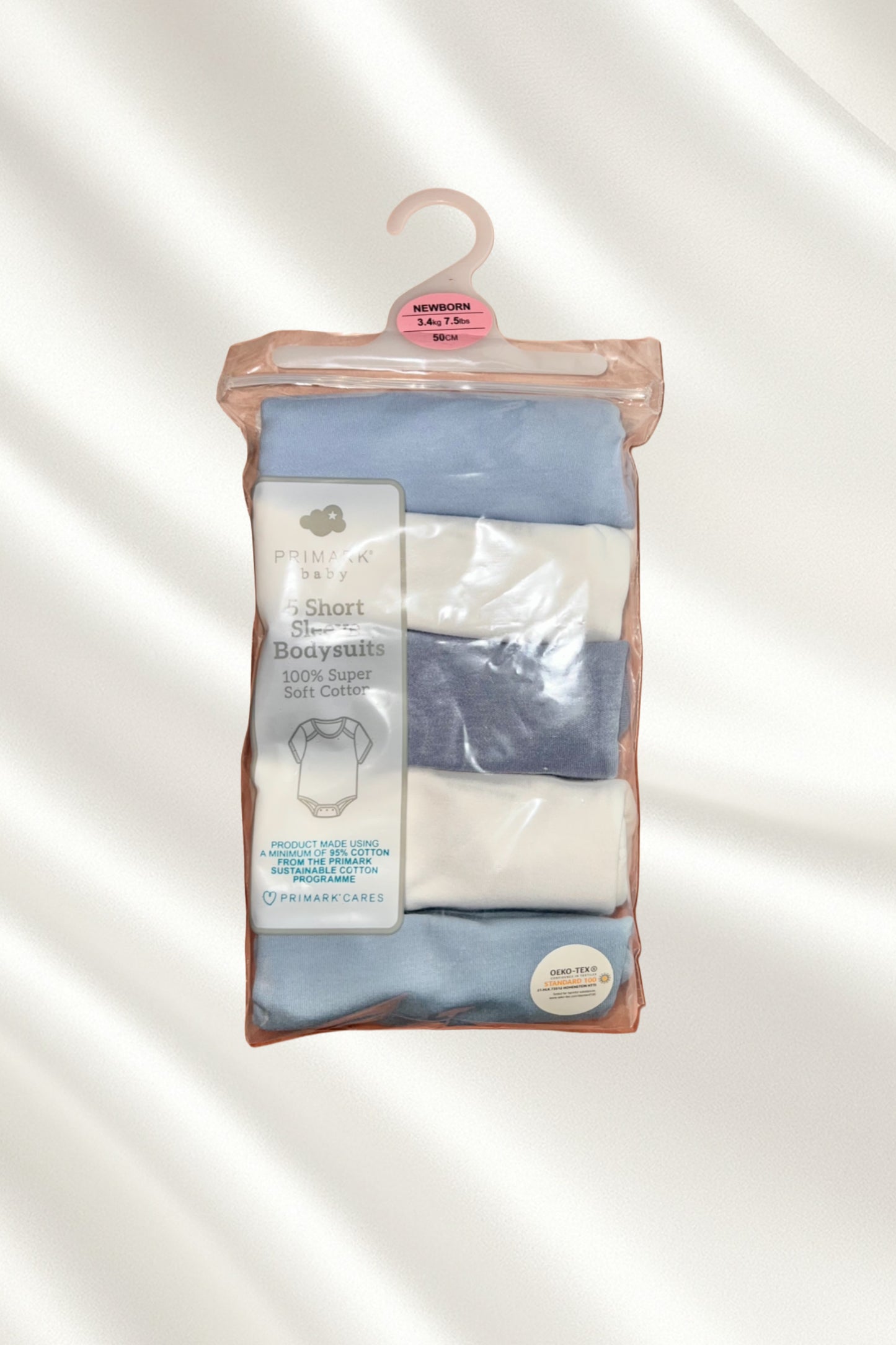 Pack 5 bodies demi manche en bleu