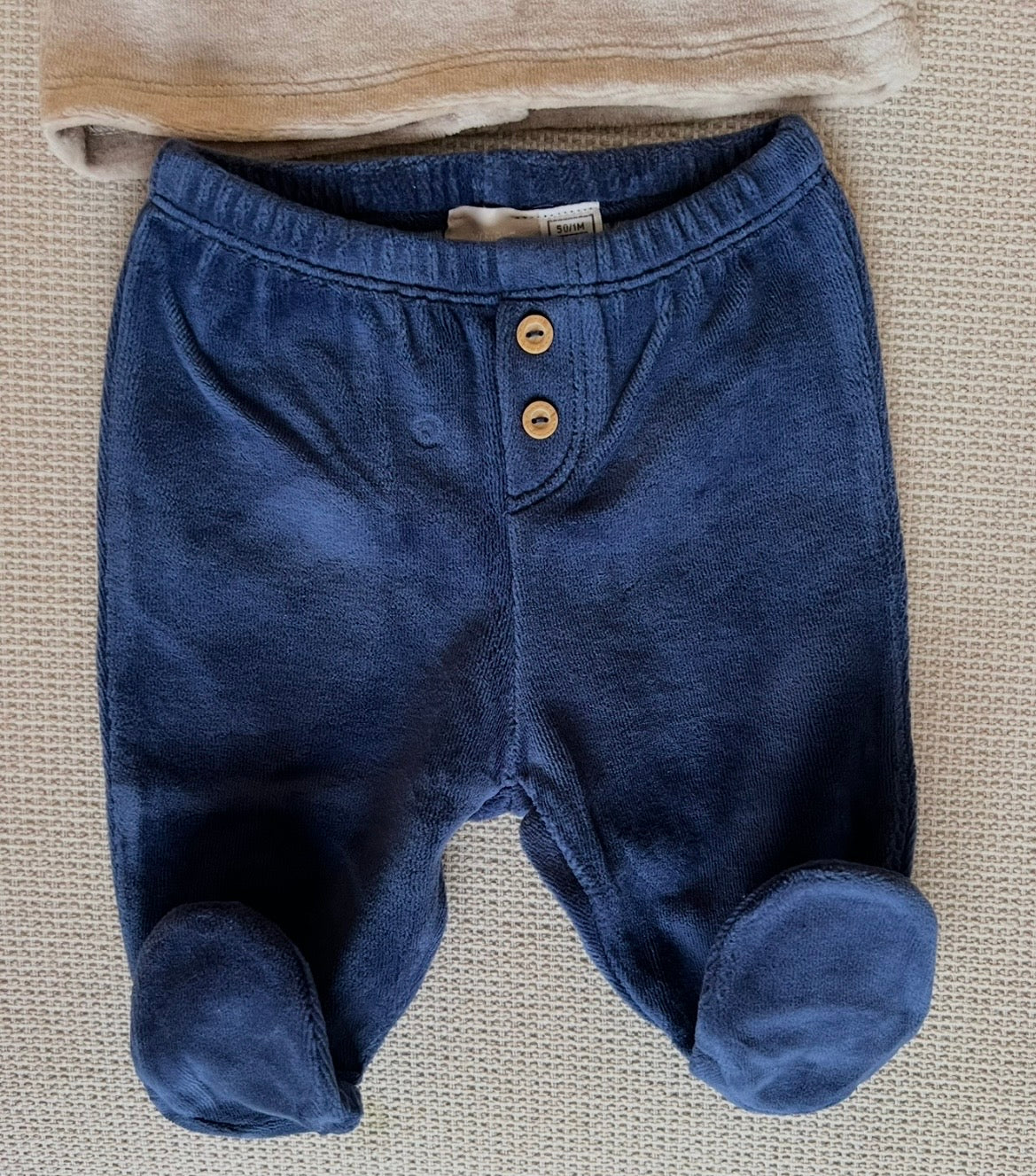 Ensemble Chicco beige & bleu marine