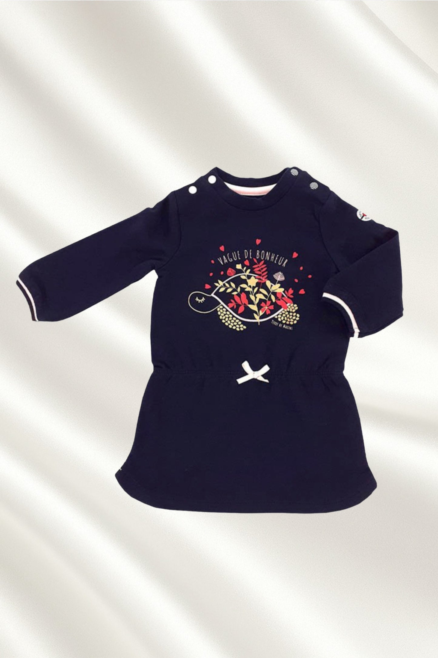 Robe fille bleu marine