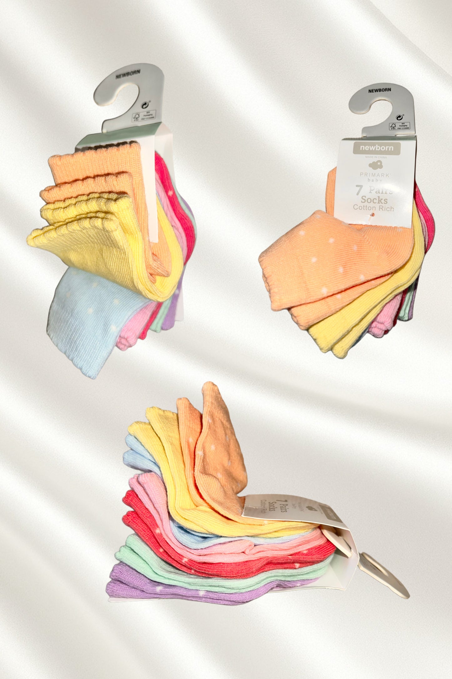 Pack 7 paires de chaussettes nouveau-né