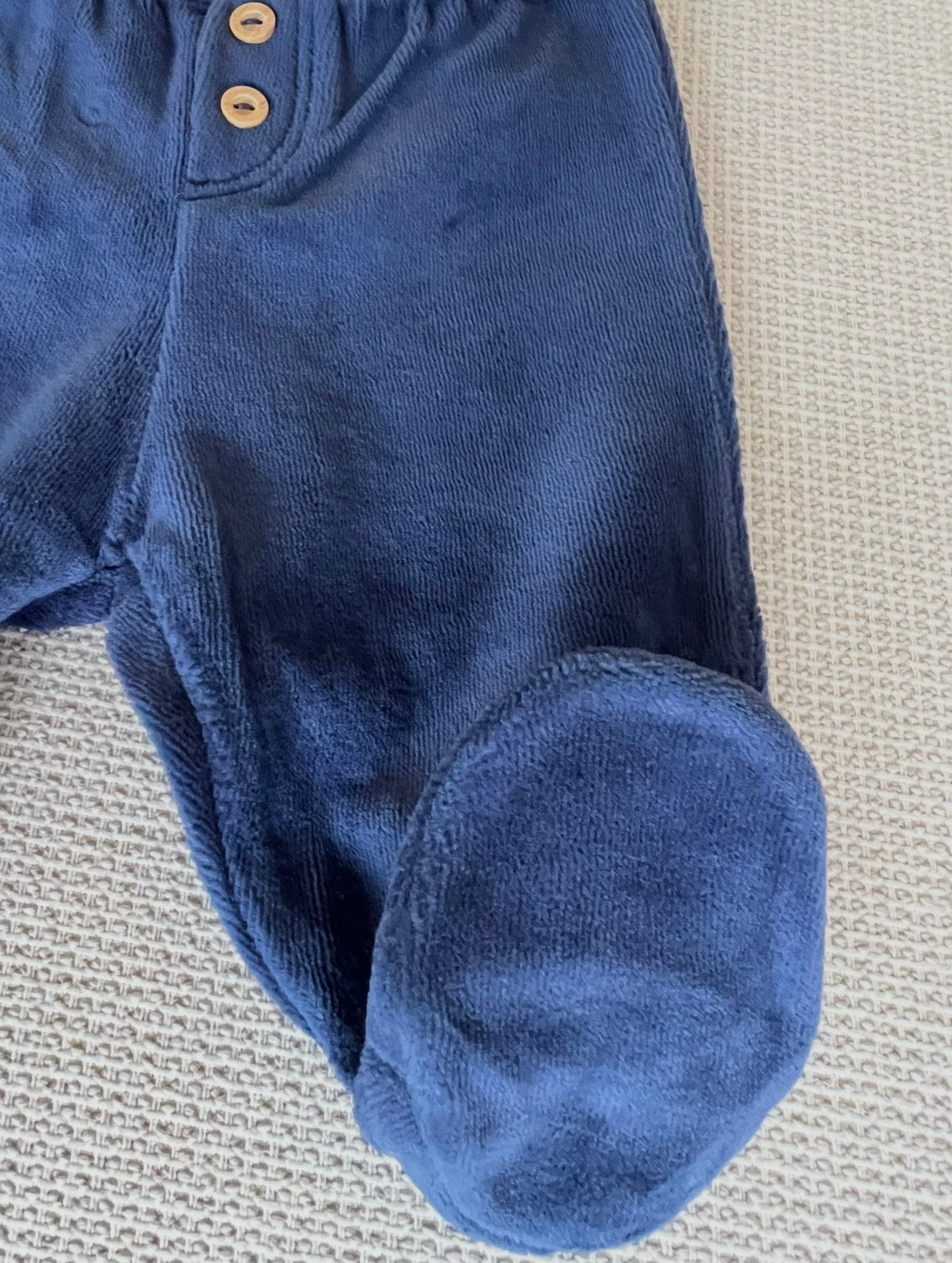 Ensemble Chicco beige & bleu marine