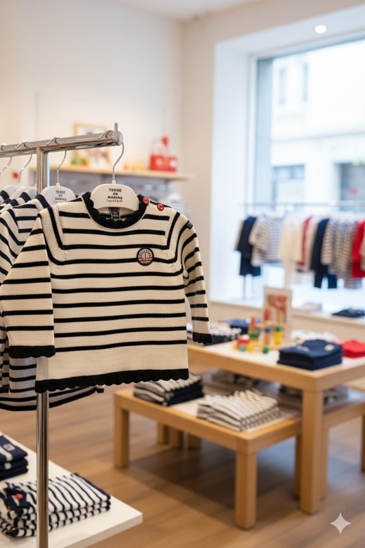 Tricot rayé pour filles