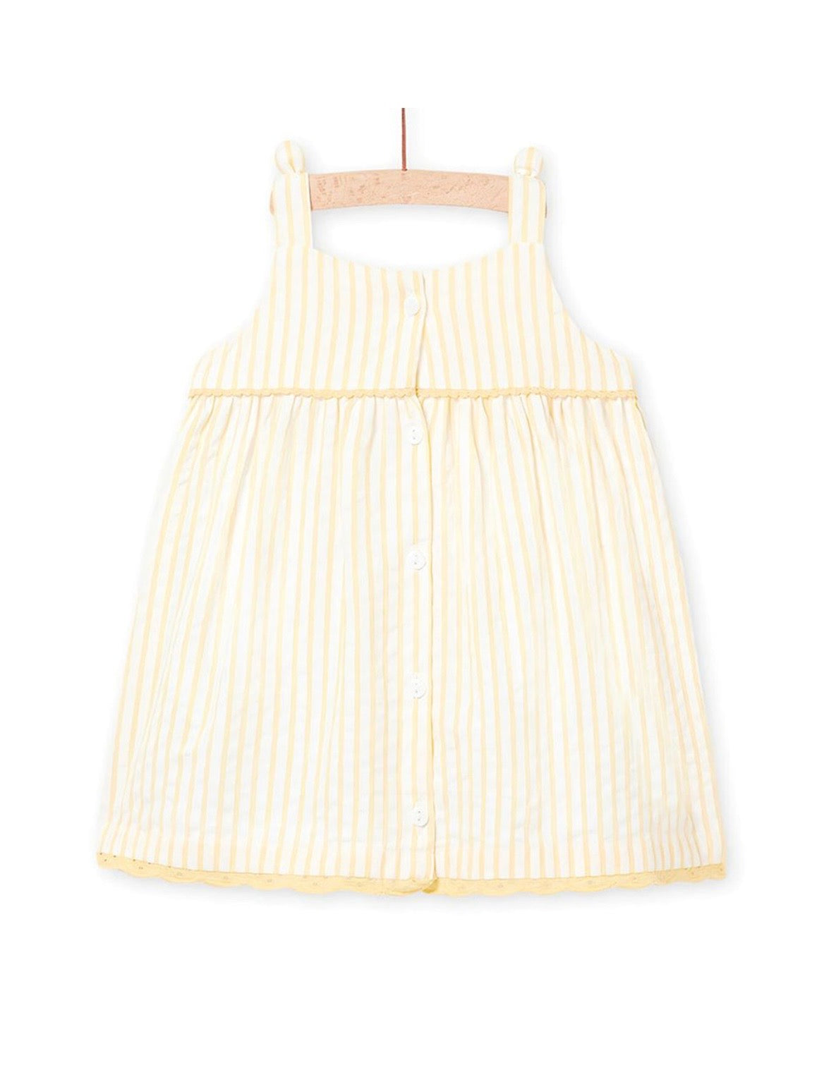 Robe jaune motifs fruits