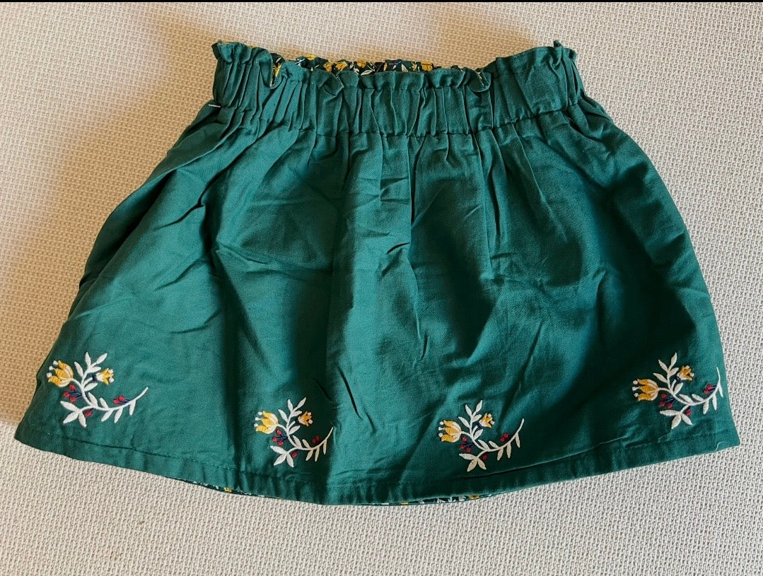 Ensemble 2 pcs chemise et jupe réversible
