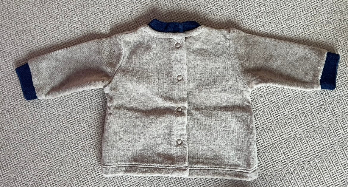 Ensemble Chicco beige & bleu marine