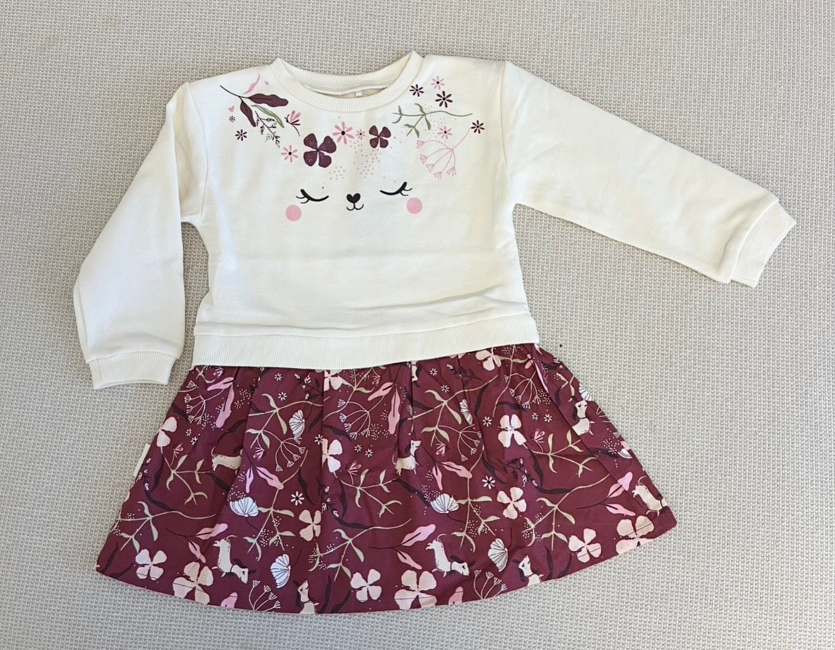 Robe purple en molleton Mila