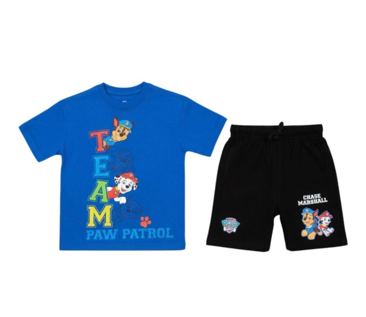 Ensemble 2 pcs Pat Patrouille bleu marine & noir garçon