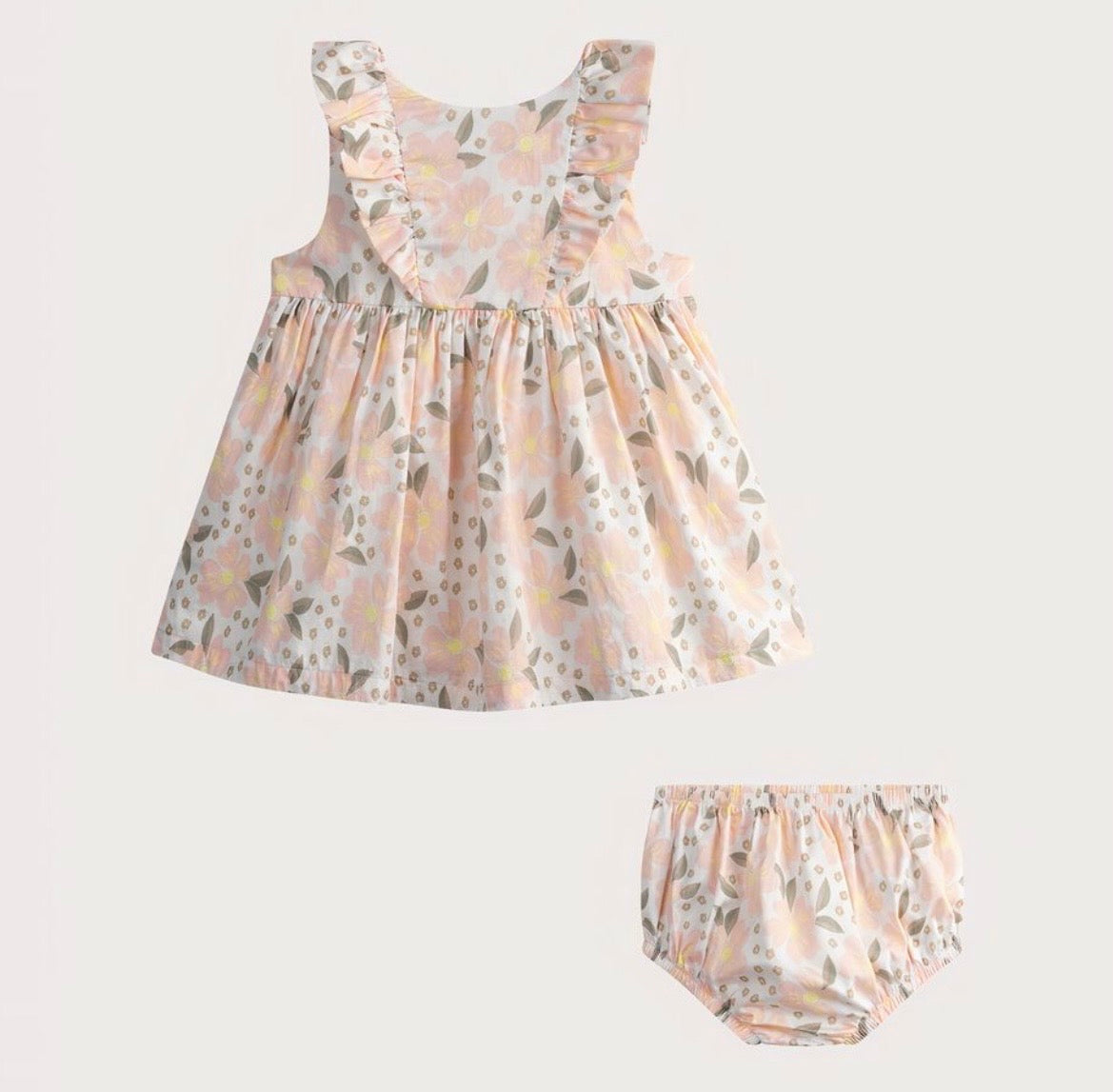 Robe + Bloomer imprimé fleuri