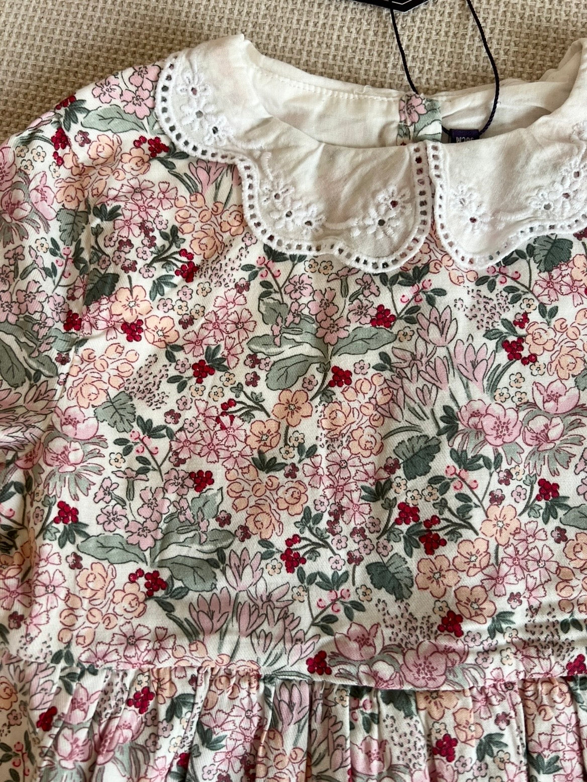 Robe fleurie en rose