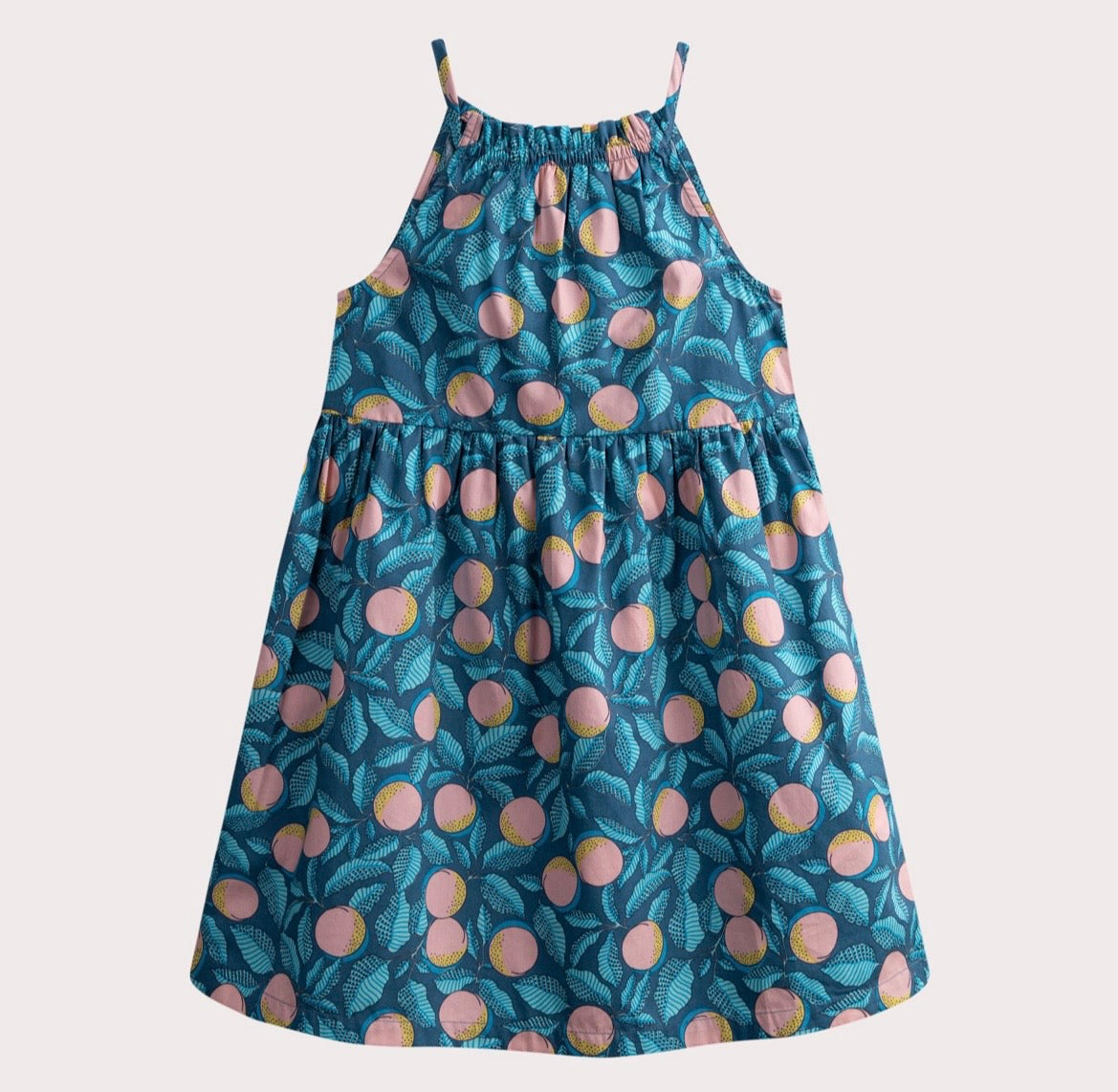 Robe bleue multicolore débardeur