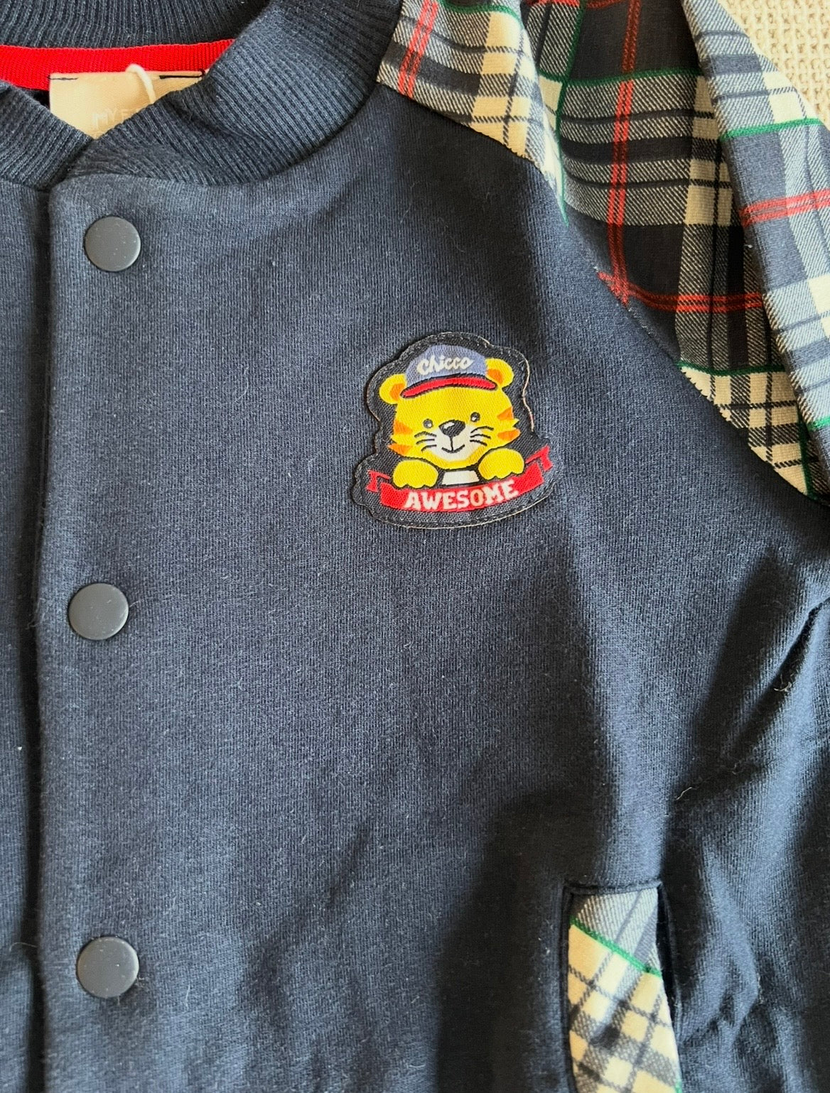 Gilet bleu marine avec manches pour garçons