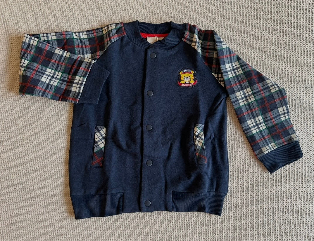 Gilet bleu marine avec manches pour garçons
