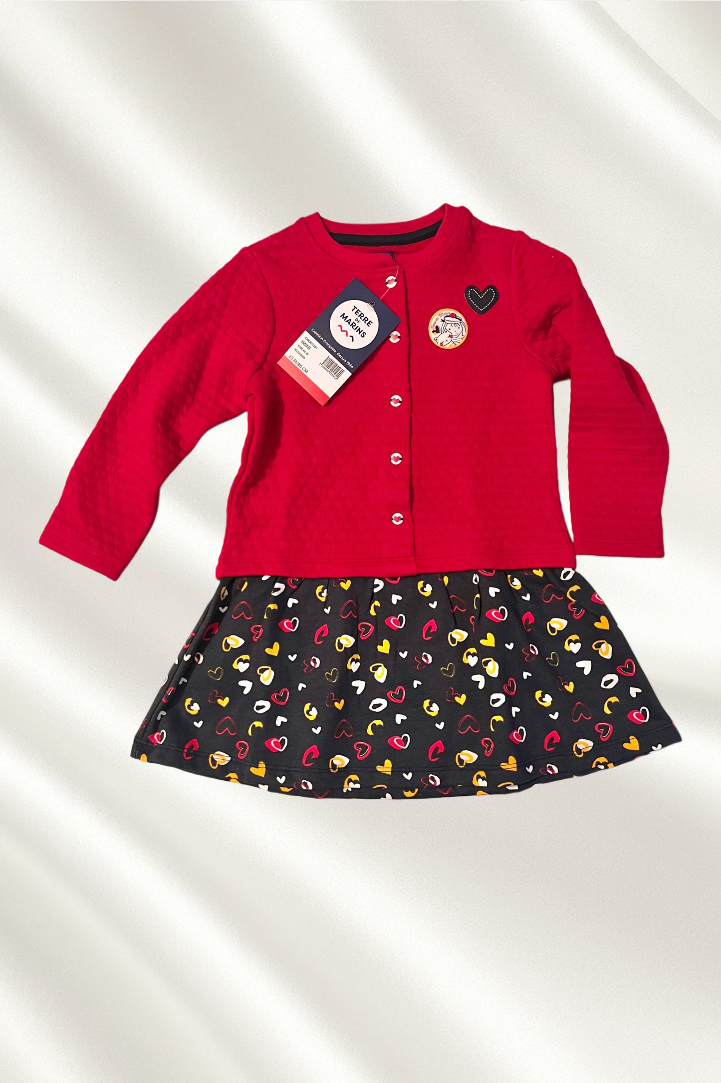 Robe rouge en molleton