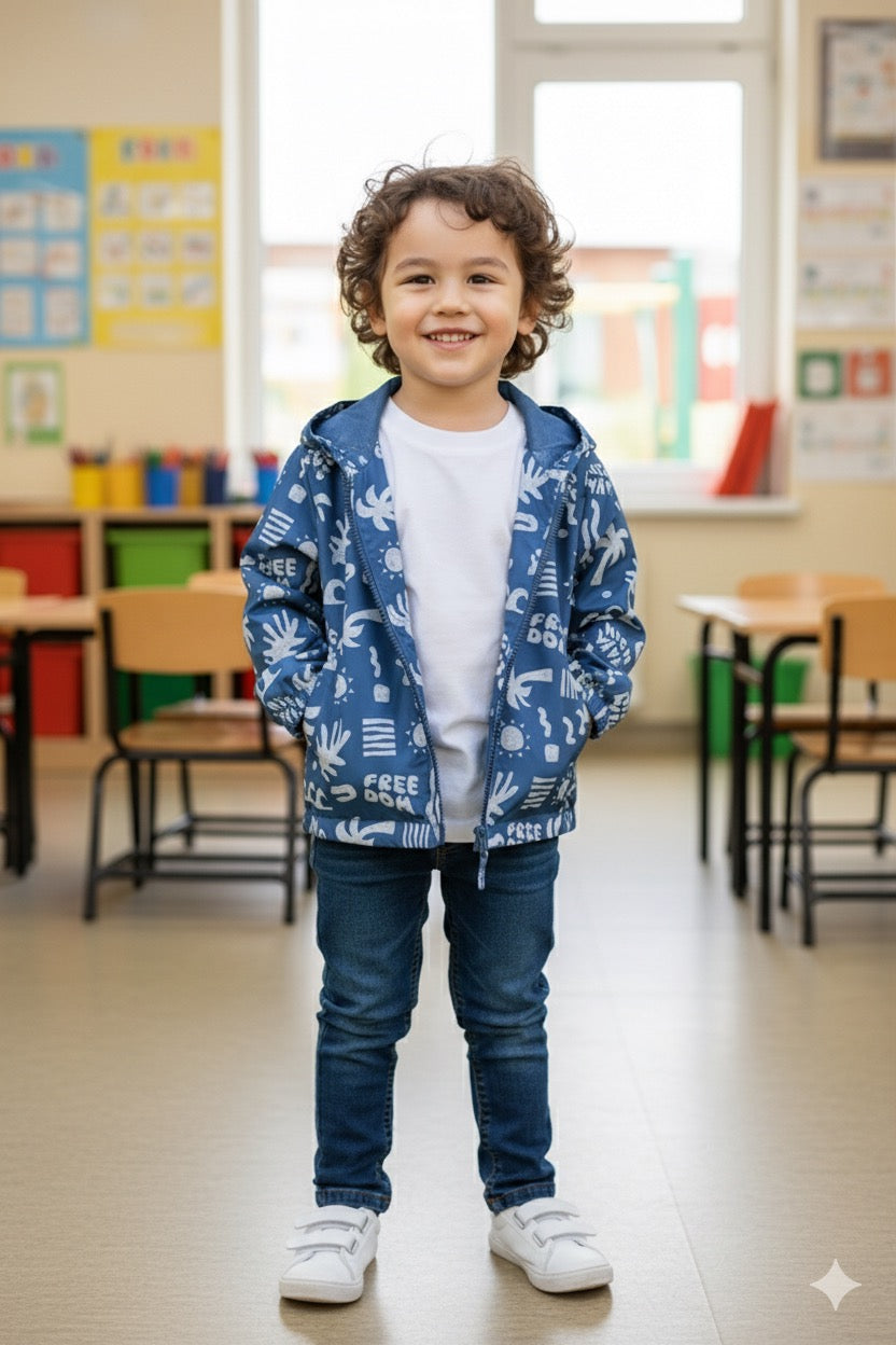 Parka en Bleu pour Garçons