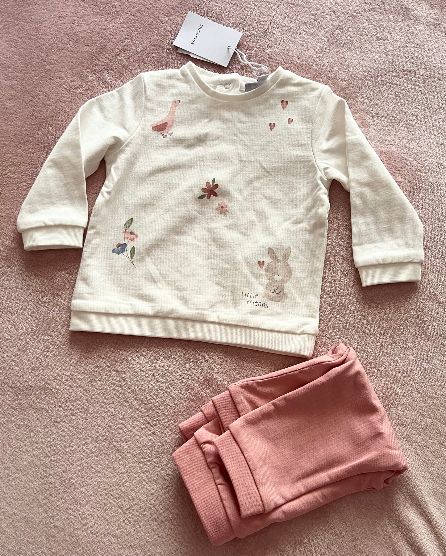 Ensemble 2 pcs jogging pour bébé fille